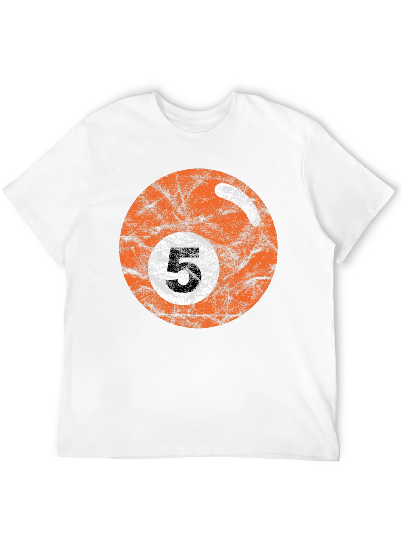 Black Retro Billiards 5 Ball Graphic Tee view 12