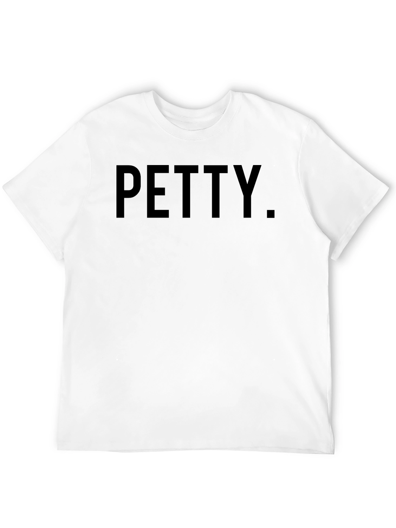 Black Petty T-Shirt - Minimalist Crew Neck Tee view 12