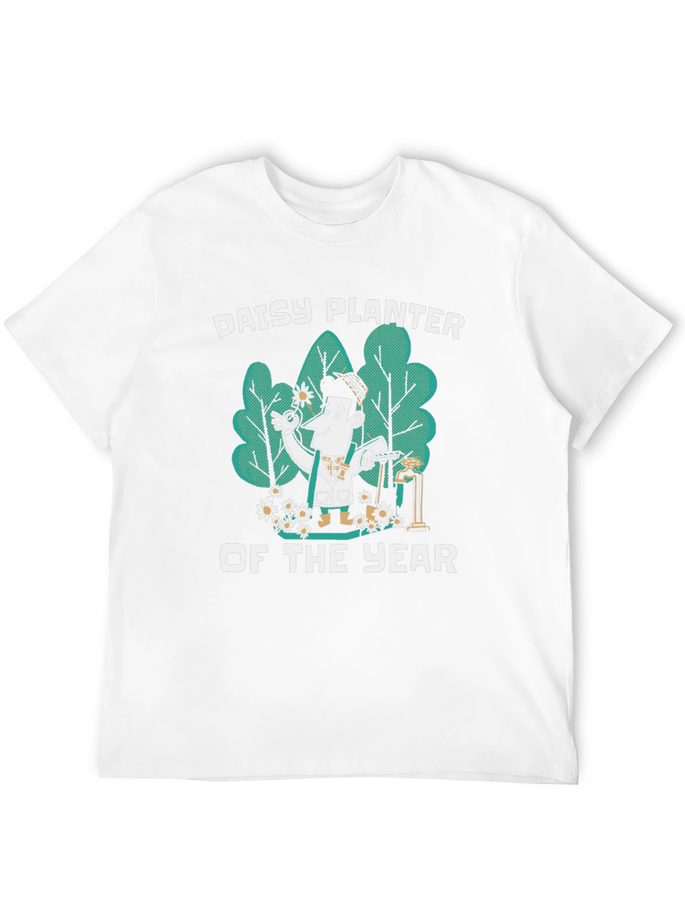 Black Daisy Planter of the Year Graphic Tee view 12