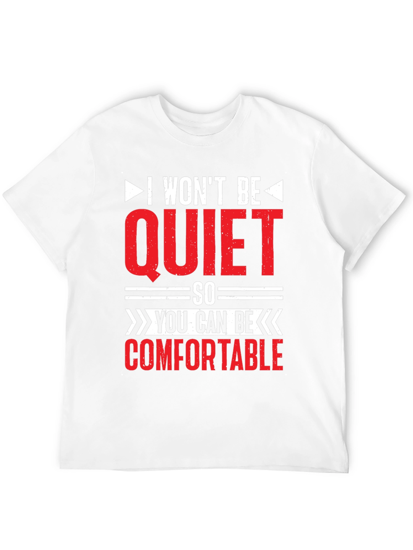 Black I Won't Be Quiet Slogan T-Shirt view 12