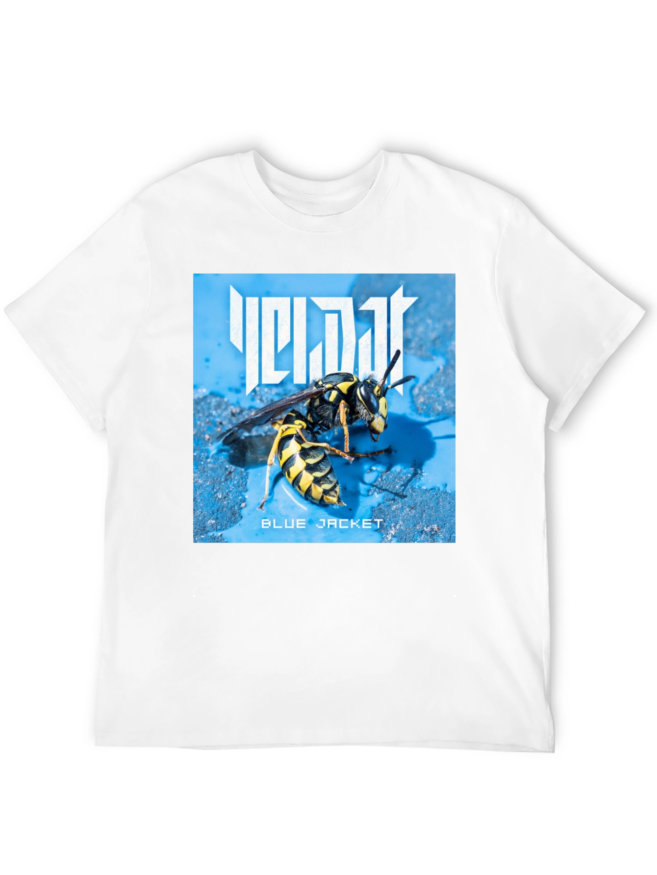 Black Blue Jacket Wasp Graphic T-Shirt view 12
