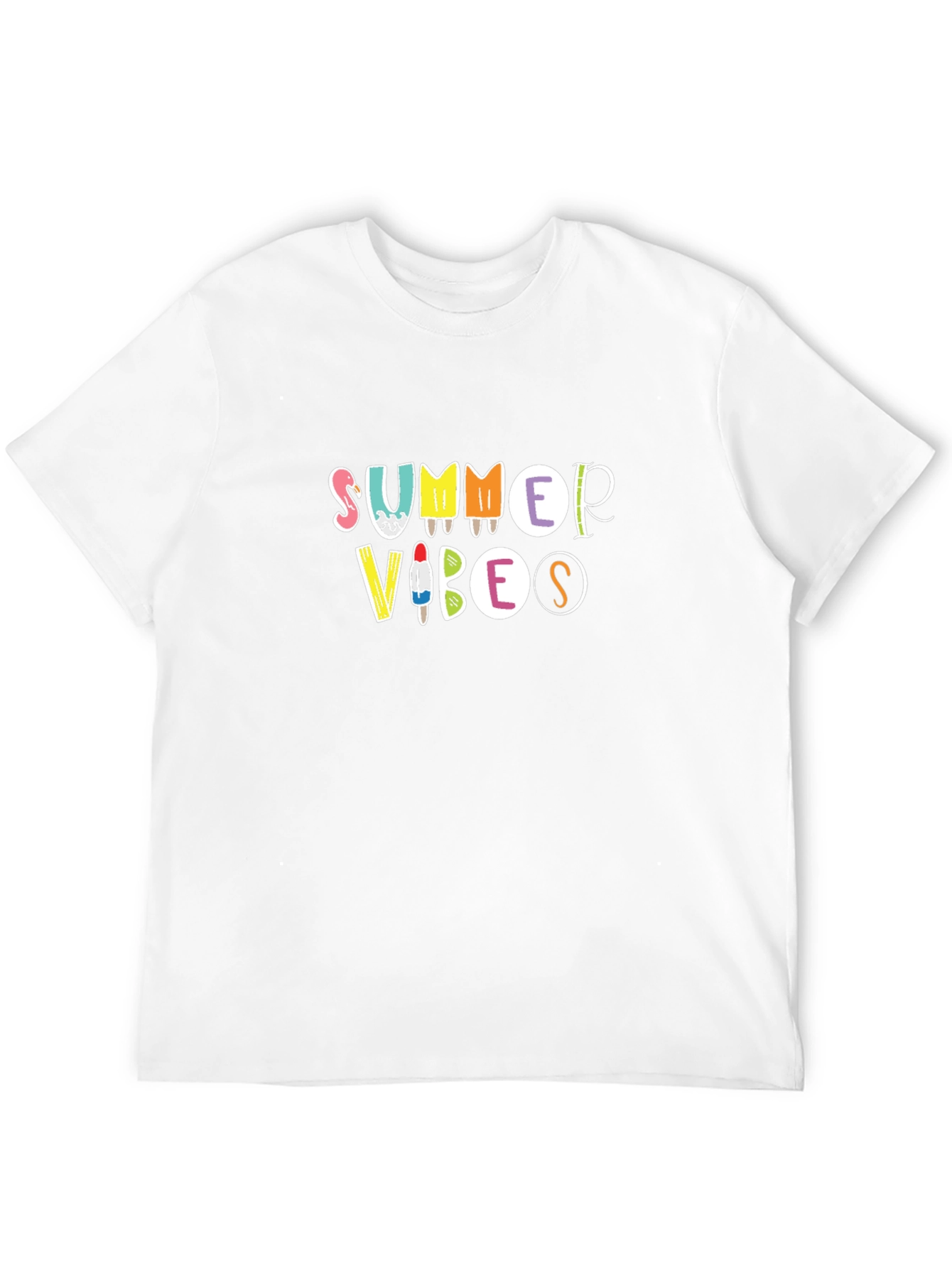 Black Summer Vibes Graphic Black T-Shirt view 12