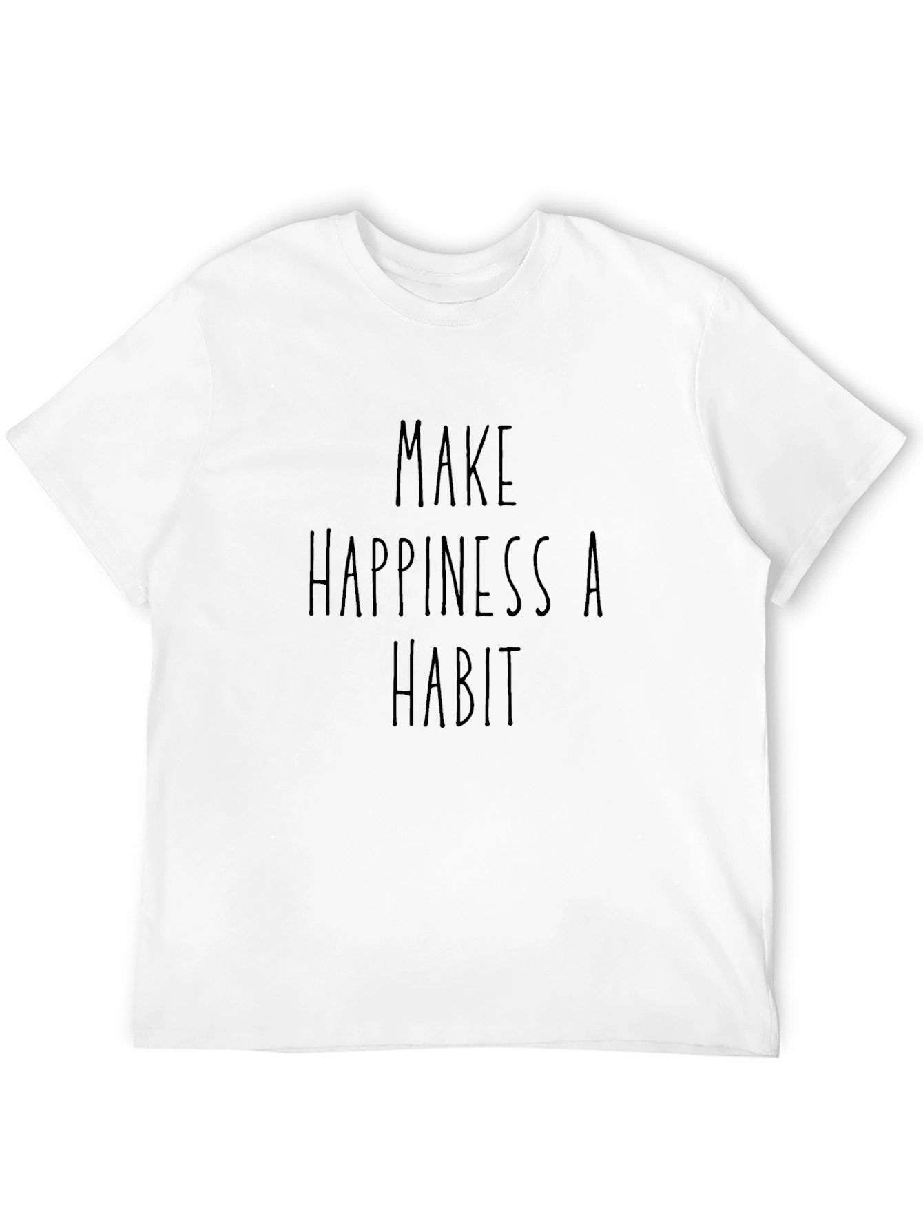 Black Happiness Habit Black T-Shirt view 12