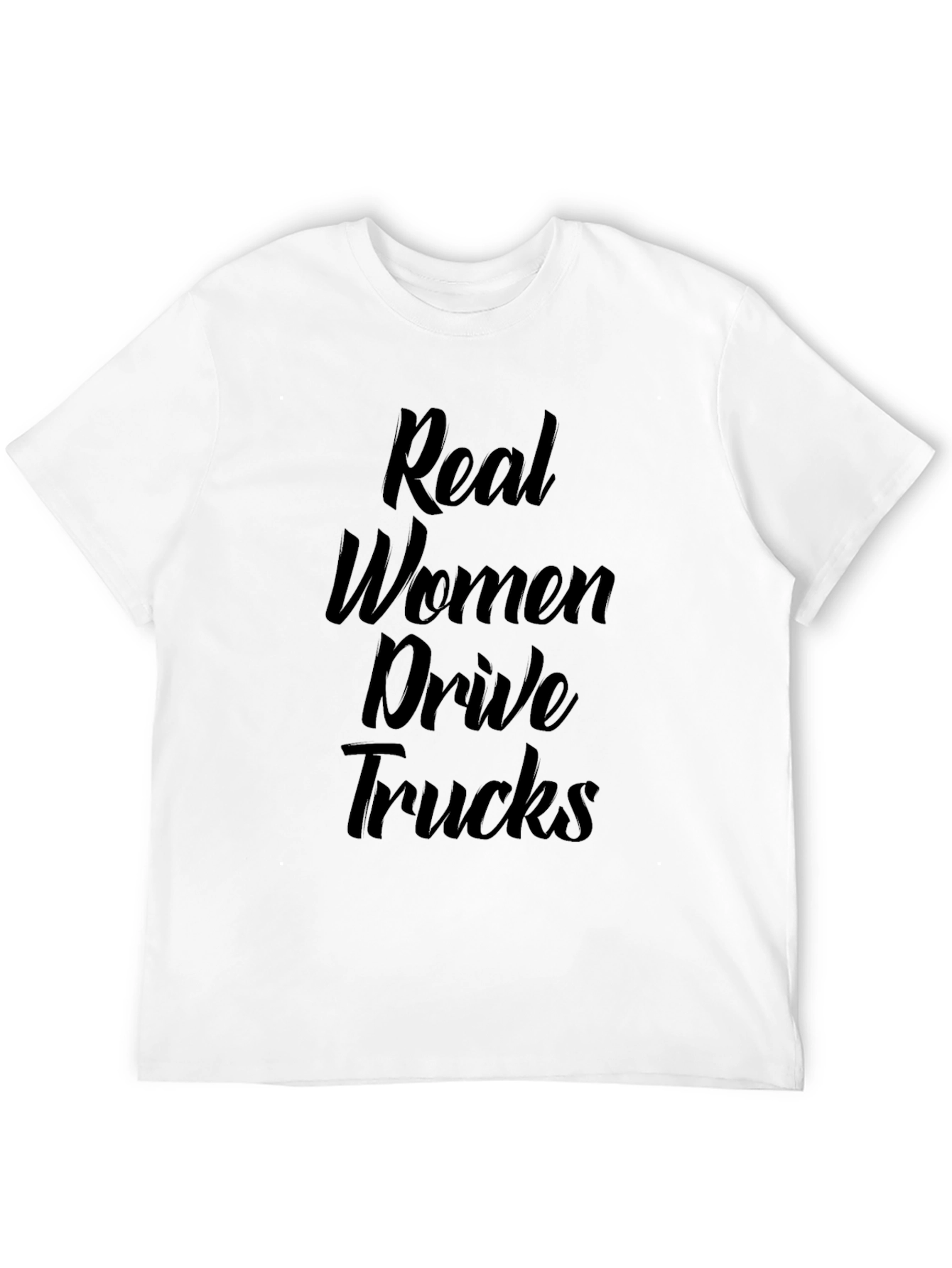 Black Real Women Drive Trucks - Graphic T-Shirt view 12