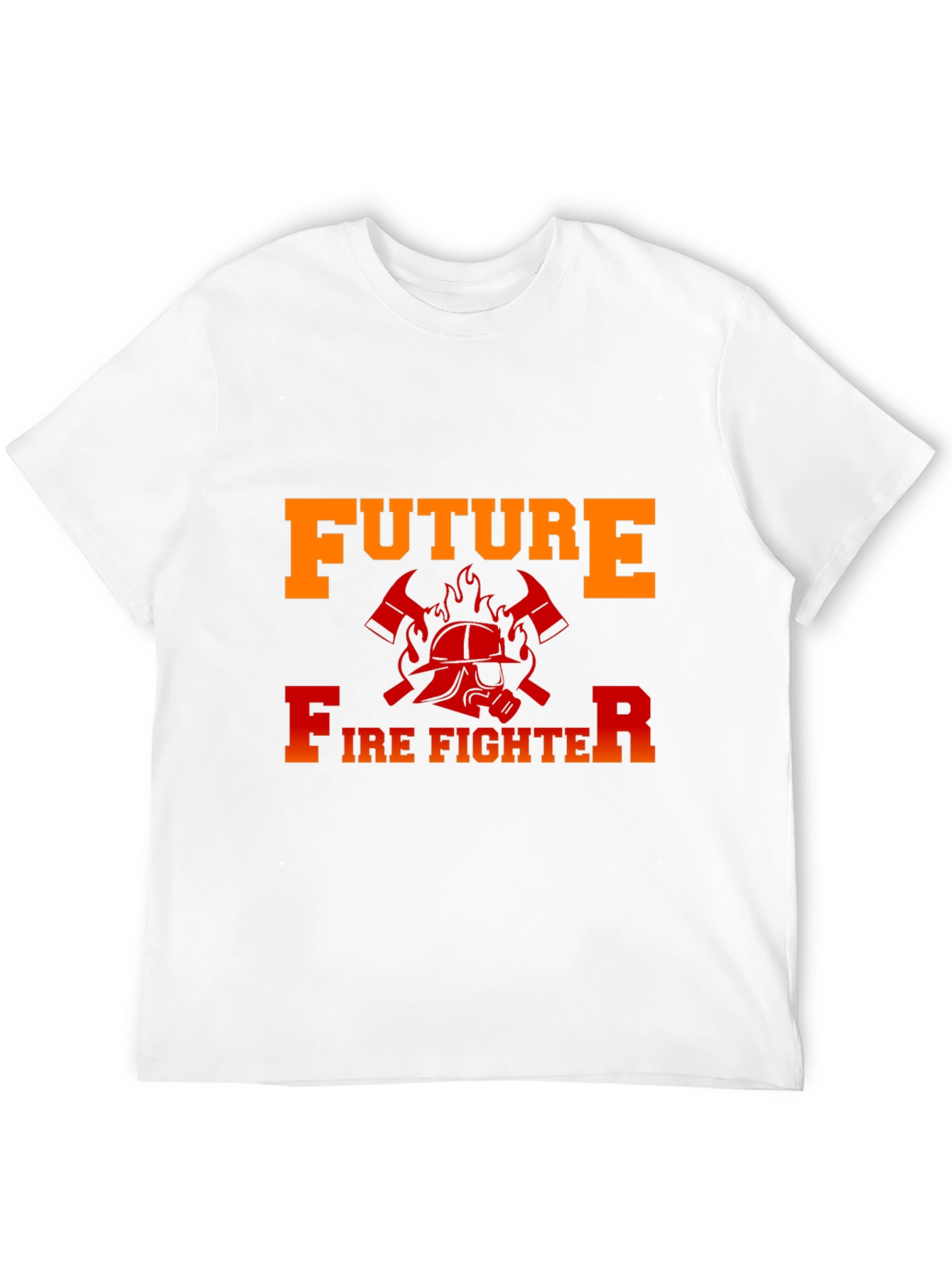 Black Future Firefighter Graphic T-Shirt - Black Cotton Tee view 12
