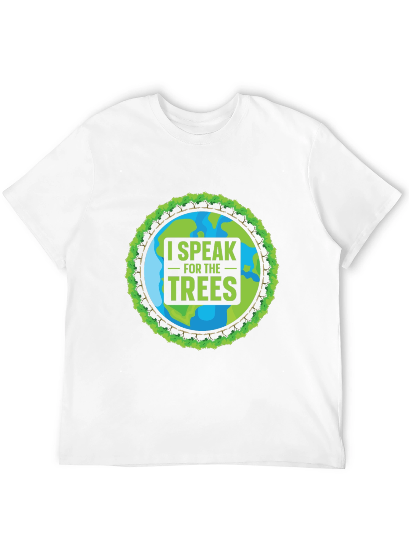Black I Speak for the Trees Graphic T-Shirt view 12