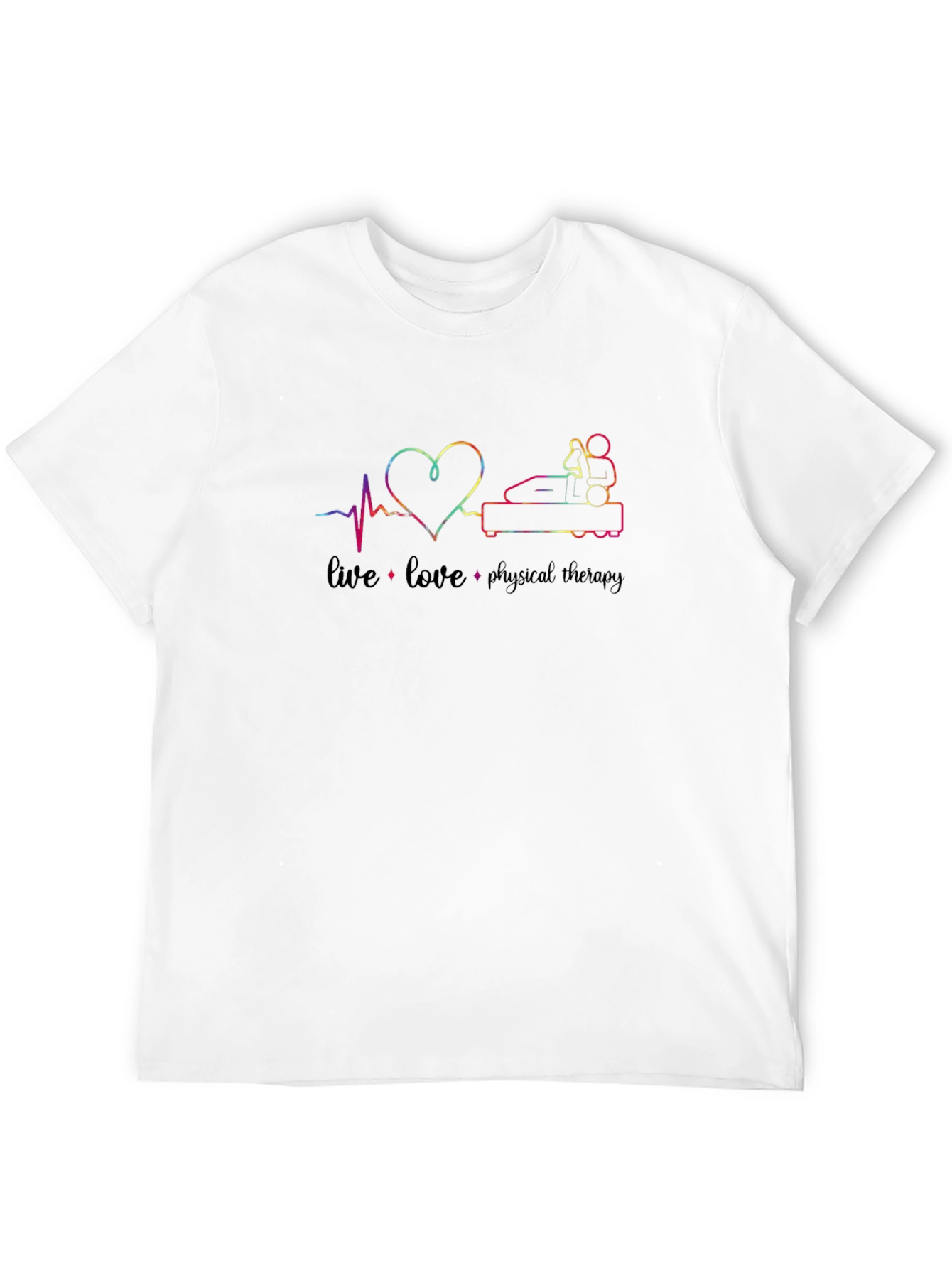 Black Live Love Physical Therapy Graphic Tee view 12