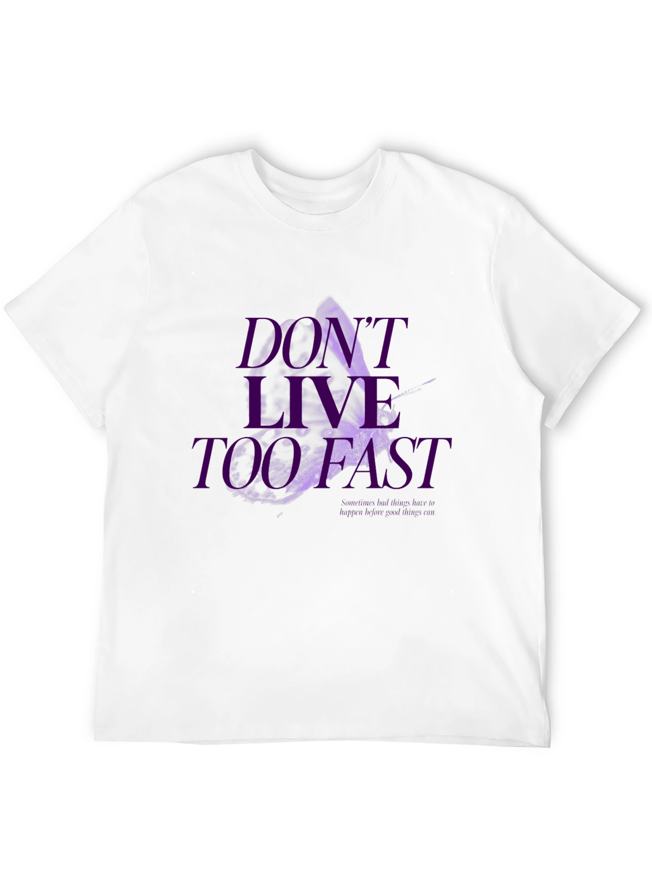 Black Don't Live Too Fast Graphic Tee - Black view 12