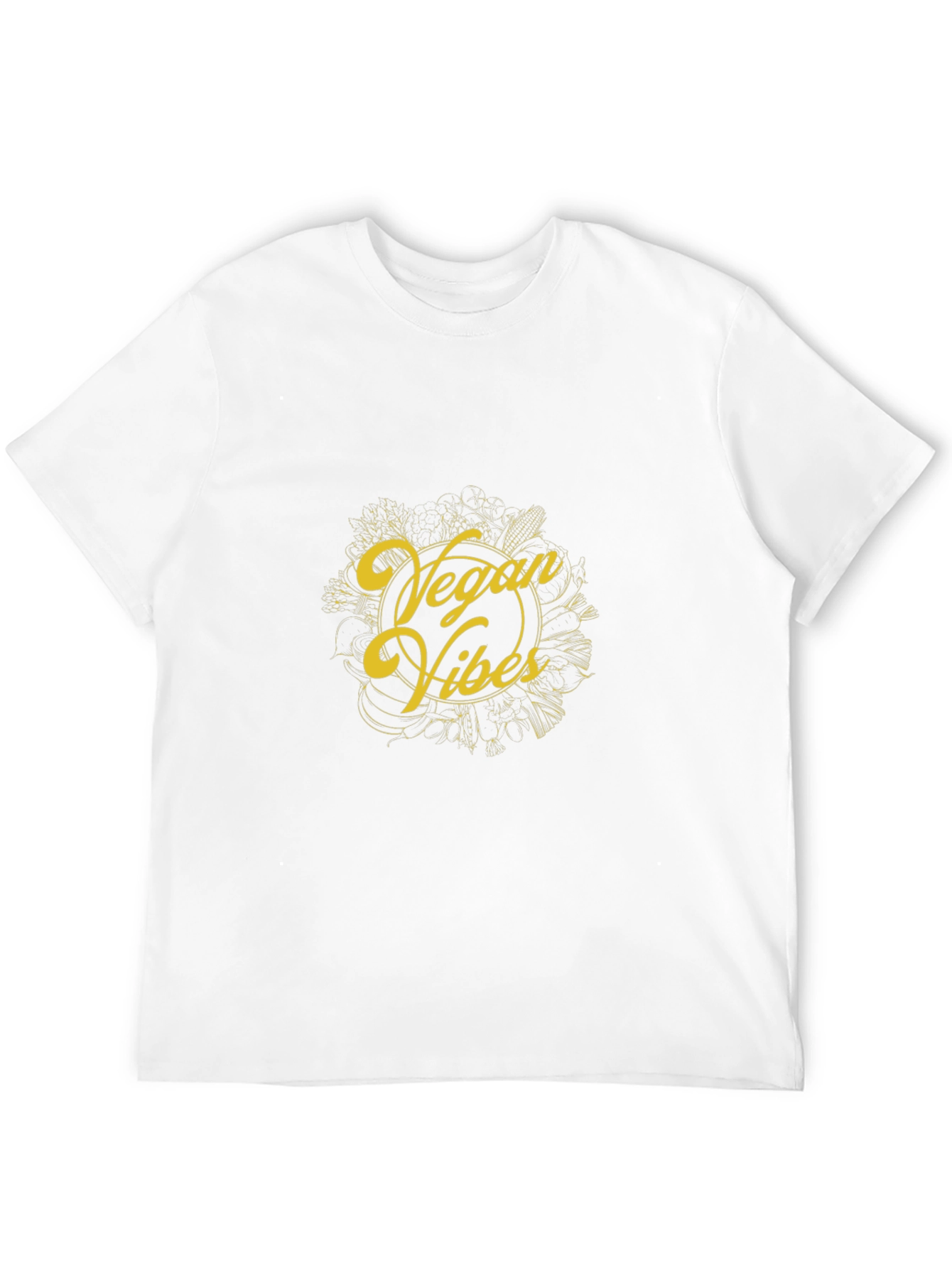 Black Vegan Vibes Black T-Shirt view 12