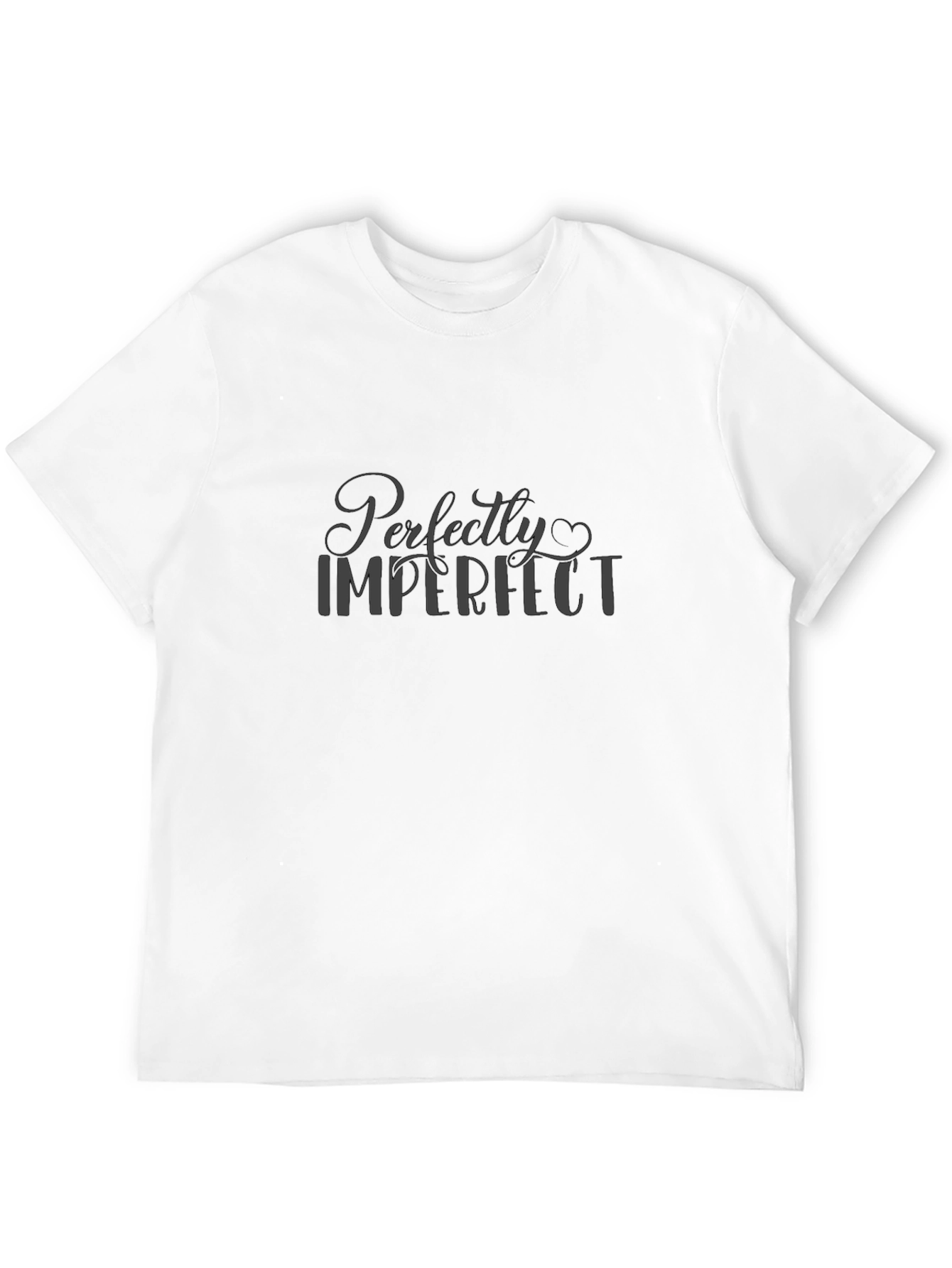 Black Perfectly Imperfect Men's Black T-Shirt view 12