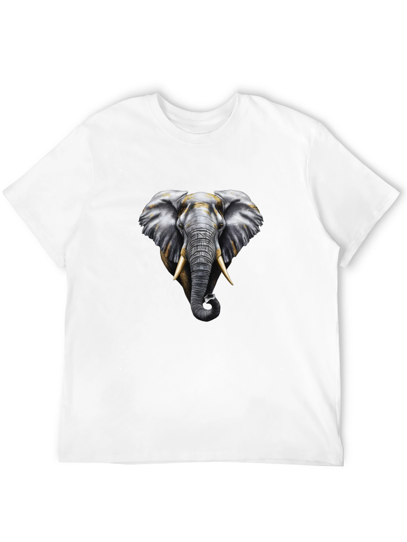 Black Elephant Graphic Tee - Black Cotton Comfort view 12