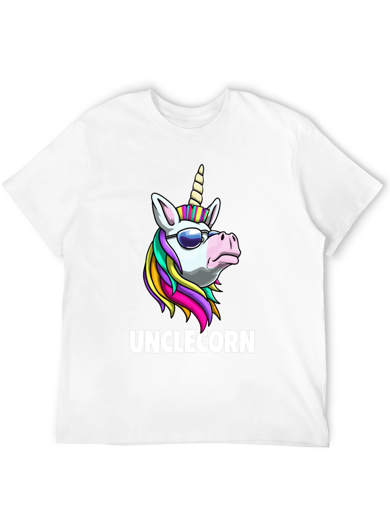 Black Unclecorn T-Shirt - Funny Unicorn Design view 12