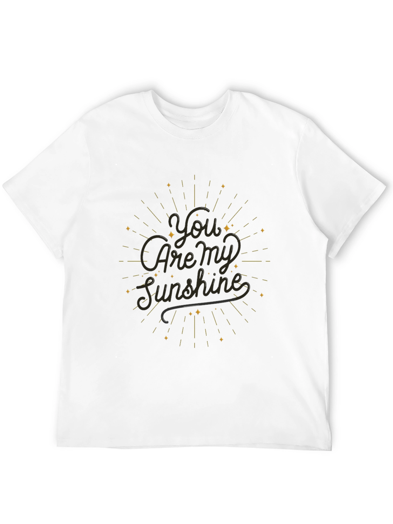 Black You Are My Sunshine Black T-Shirt view 12