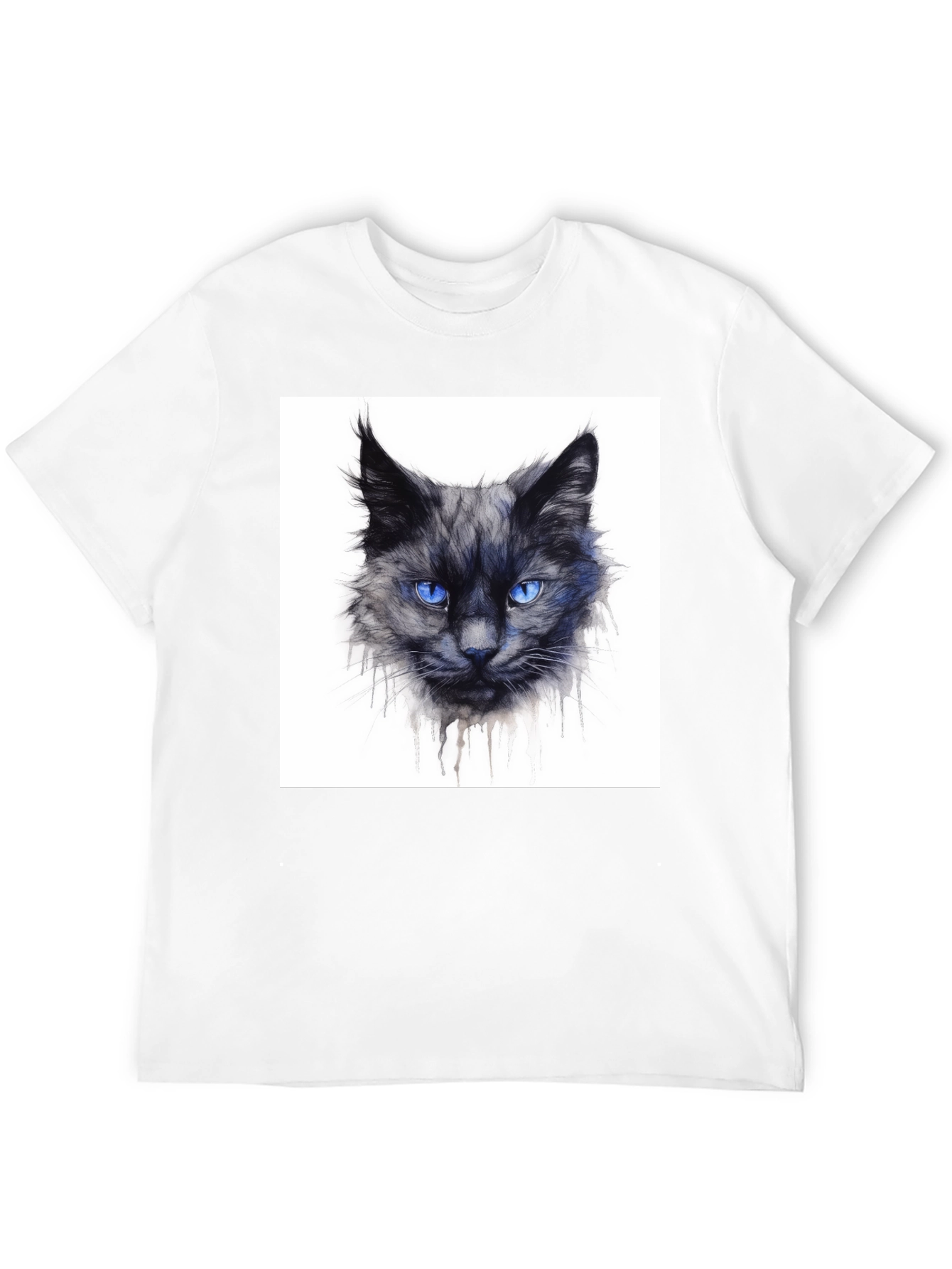 Black Black Cat Graphic Tee - Men's Crew Neck view 12