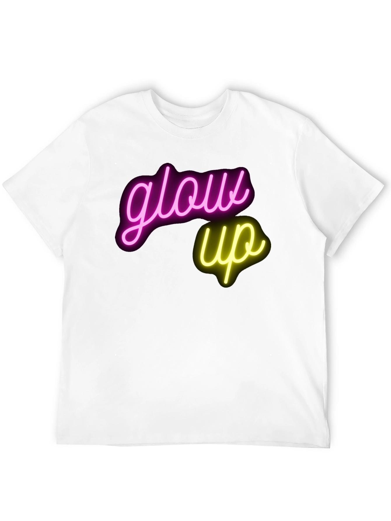 Black Glow Up Graphic T-Shirt - Neon Design view 12