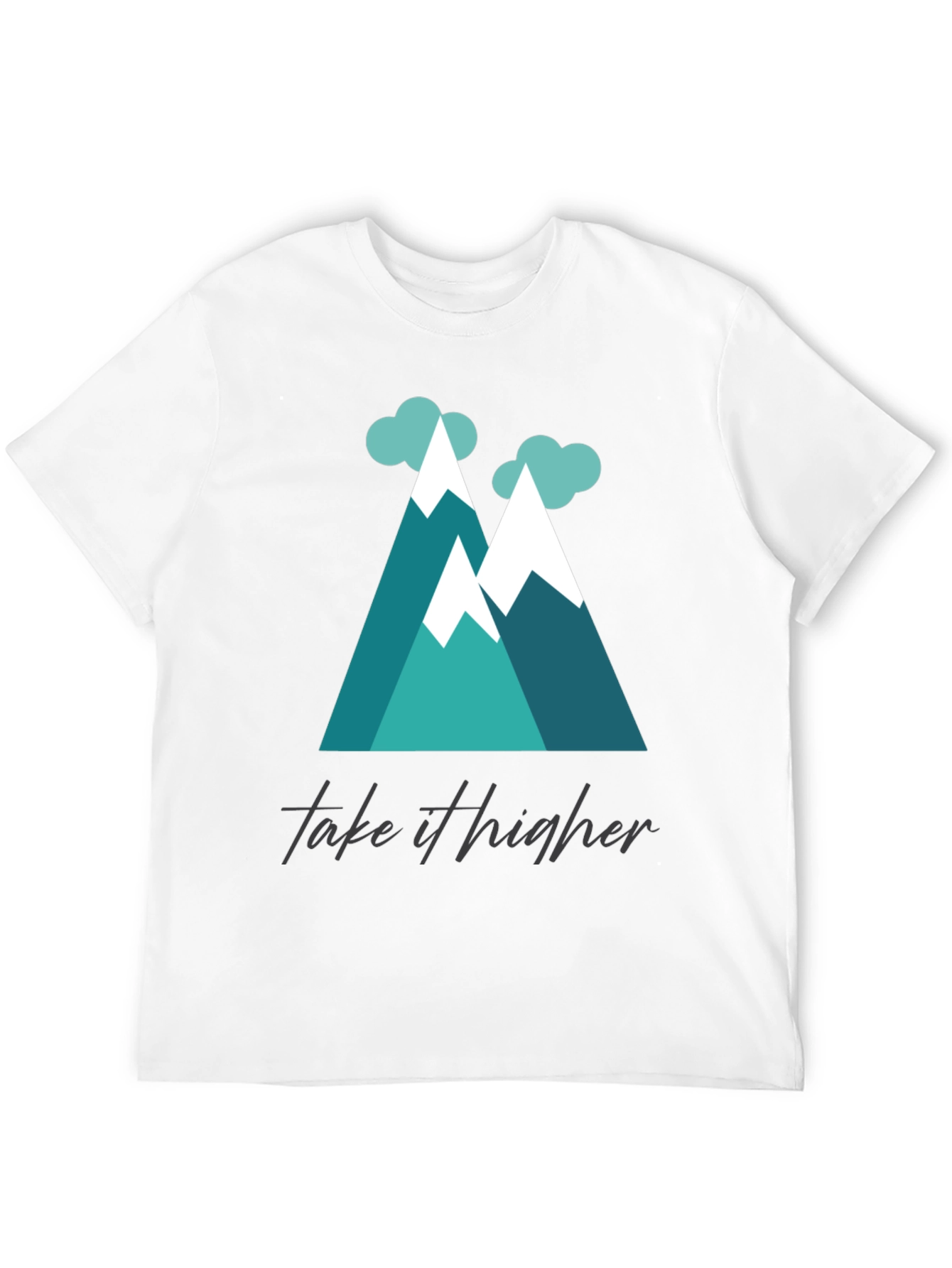 Black Take It Higher Mountain Tee - Black Graphic T-Shirt view 12