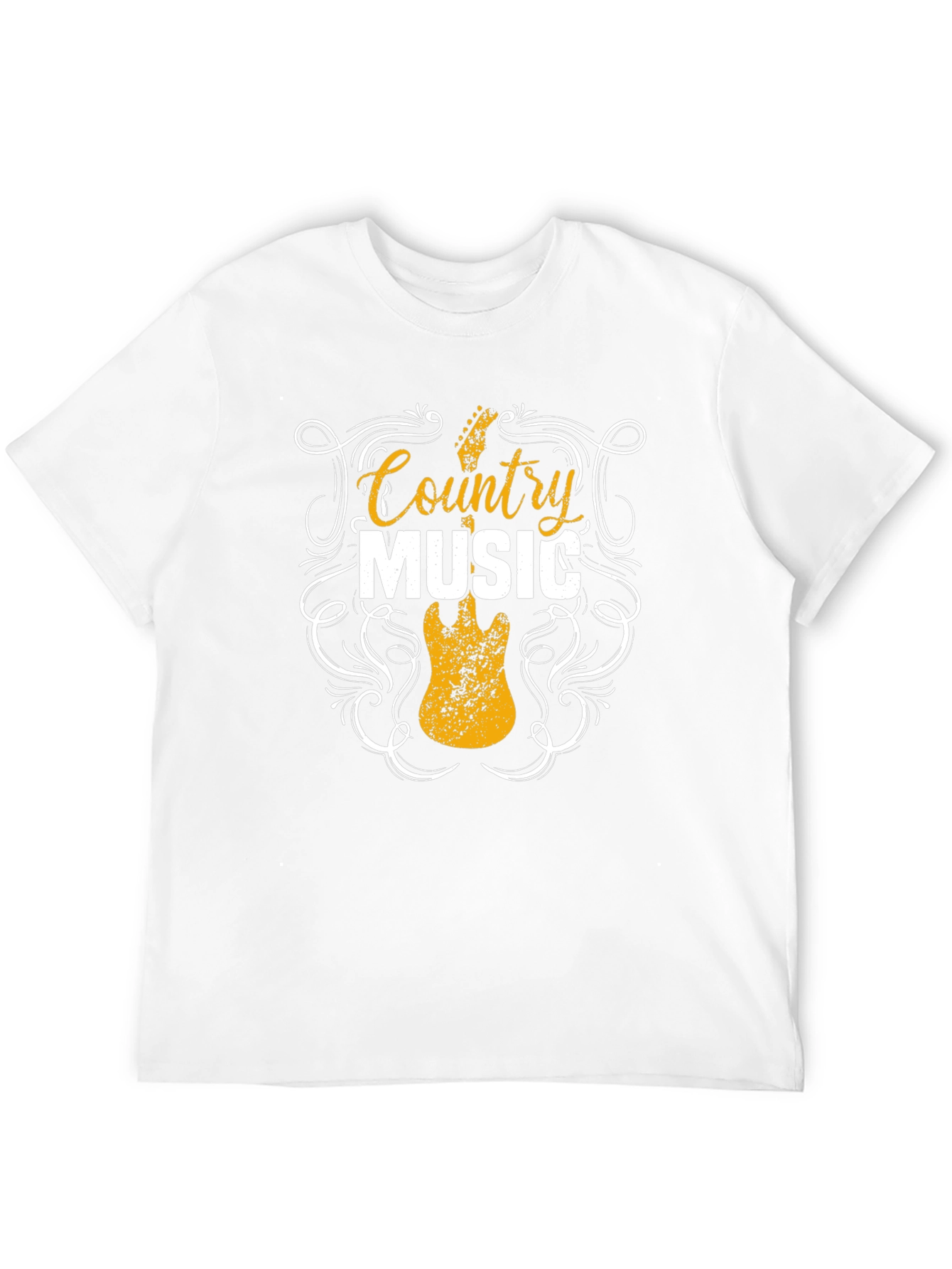 Black Country Music Guitar T-Shirt view 12