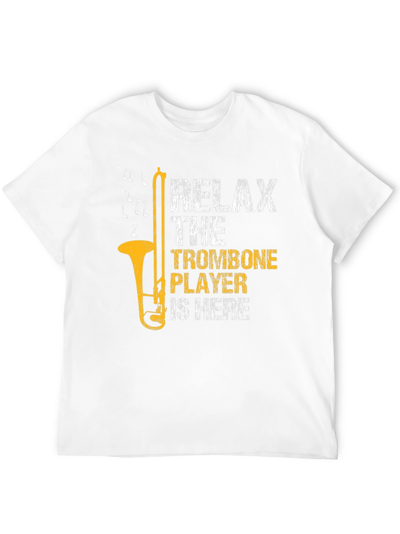 Black Relax Trombone Player T-Shirt view 12