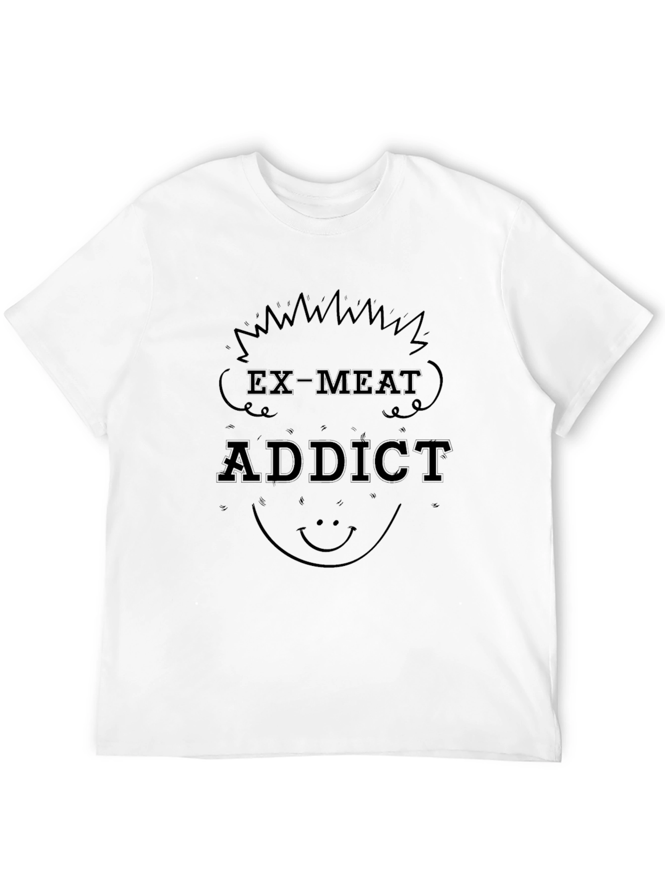 Black Ex-Meat Addict Graphic Tee - Black view 12