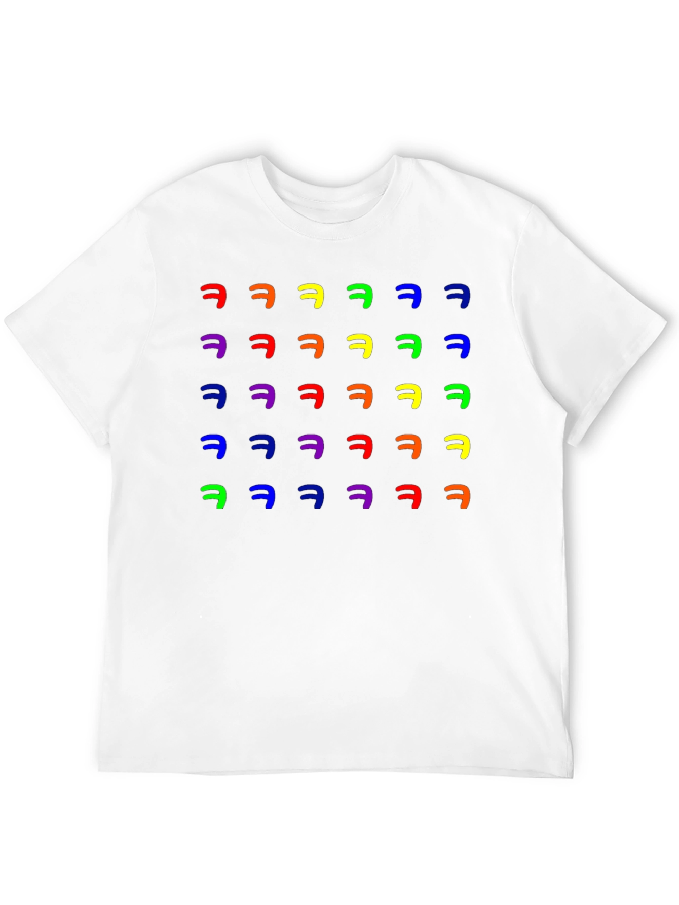 Black Rainbow HAHA T-Shirt - Funny Colorful Graphic Tee view 12