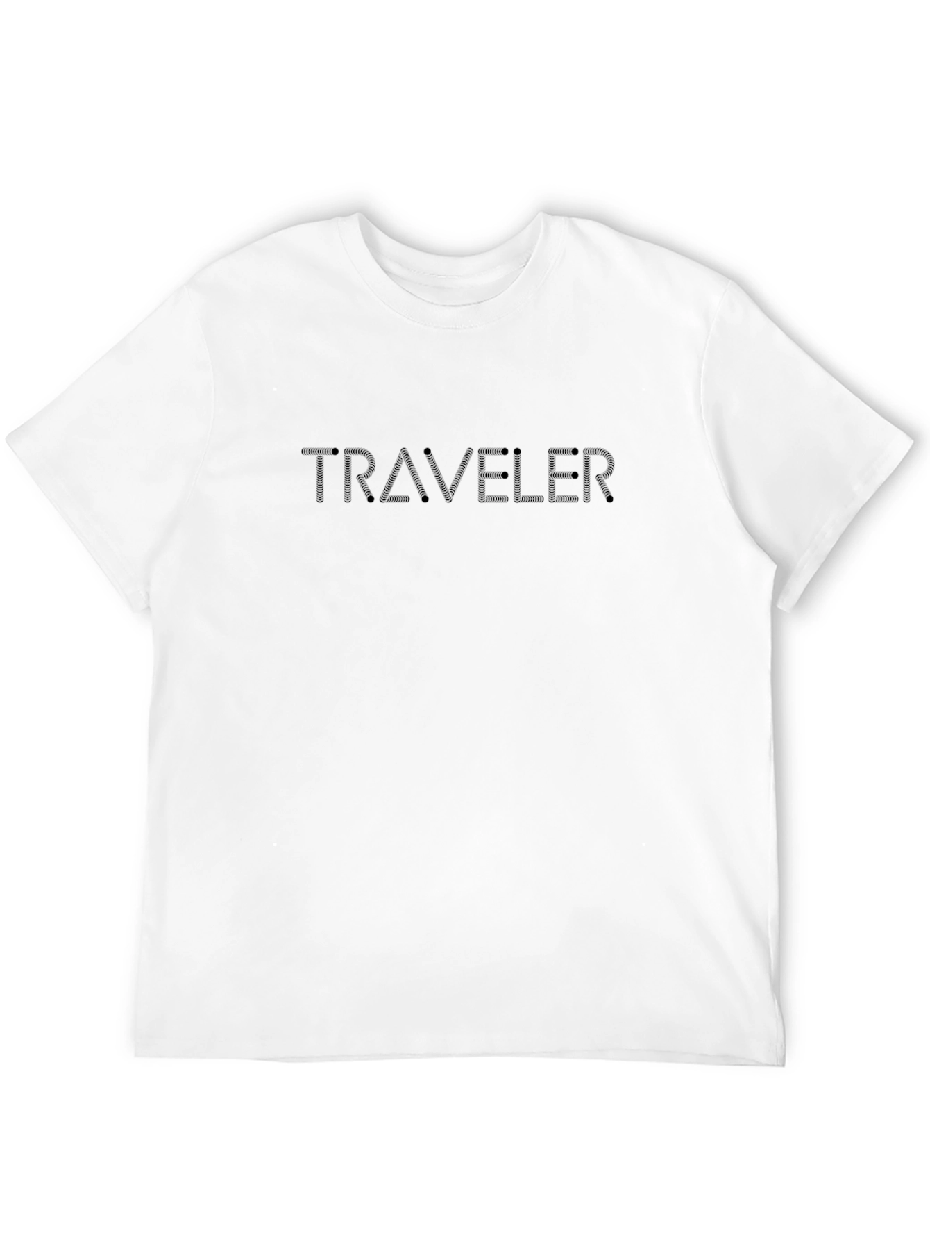 Black Traveler Graphic Tee - Stylish Black T-Shirt view 12