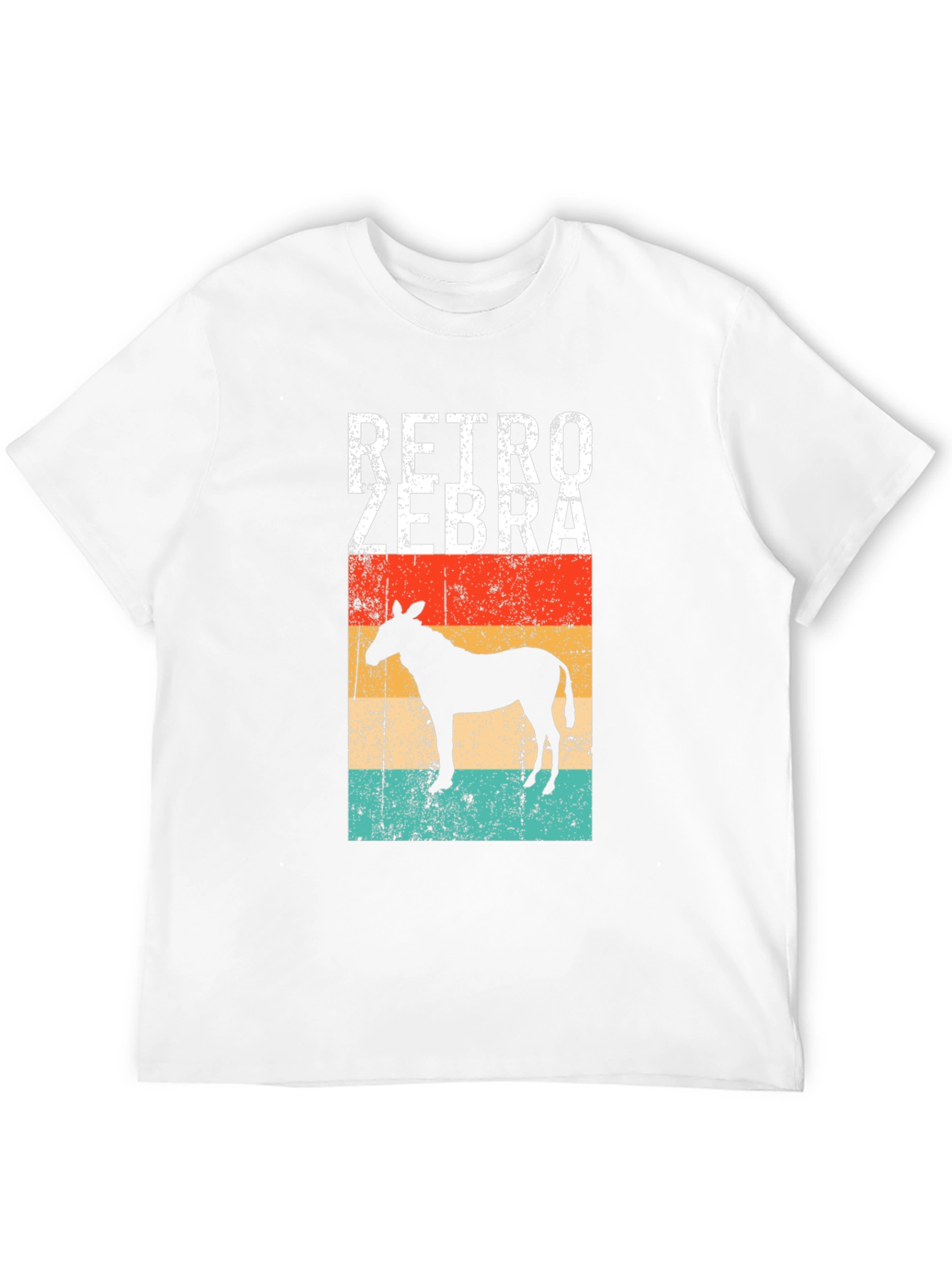 Black Retro Zebra Graphic Tee - Vintage Style view 12