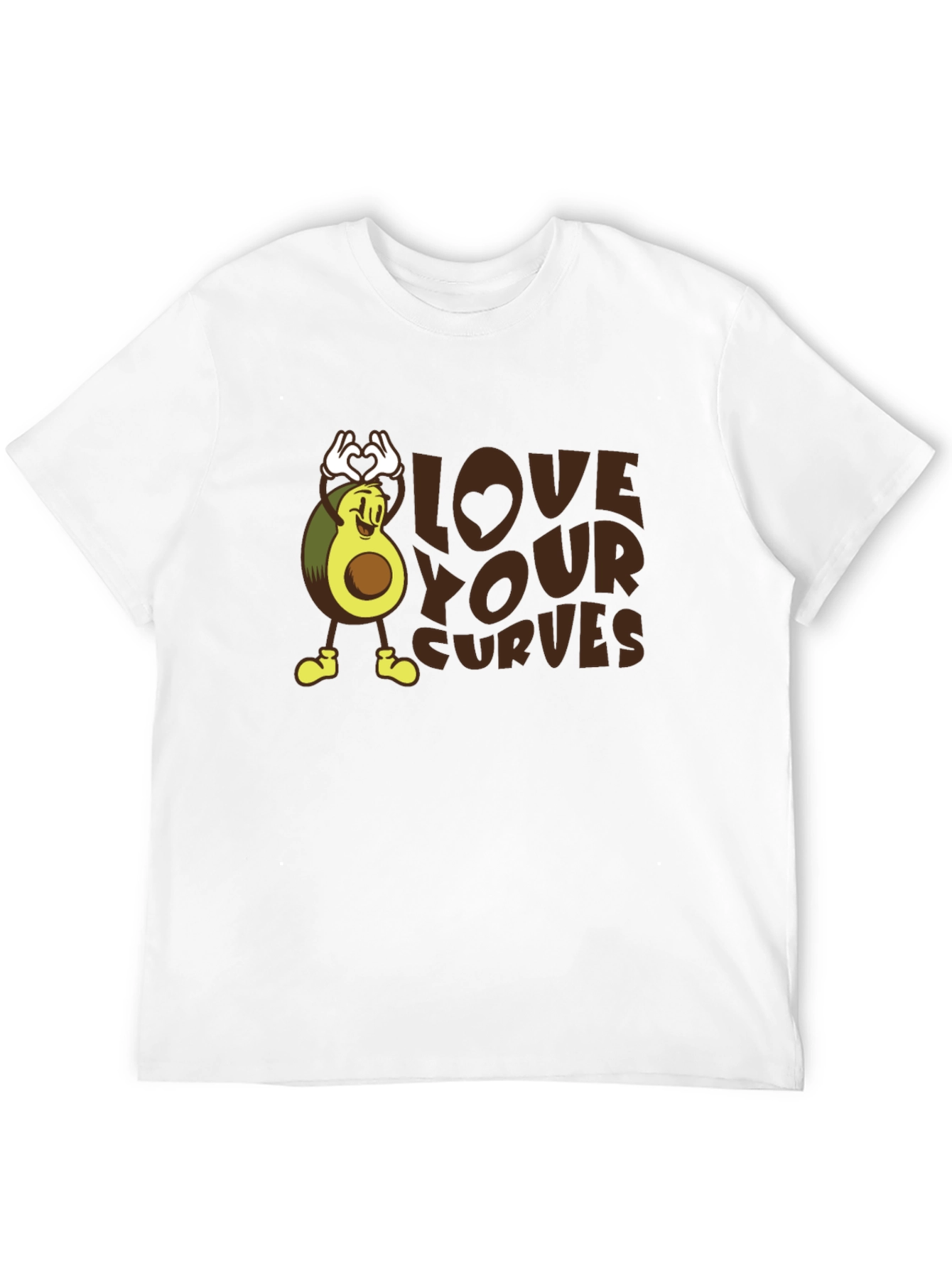 Black Love Your Curves Avocado Graphic Tee view 12