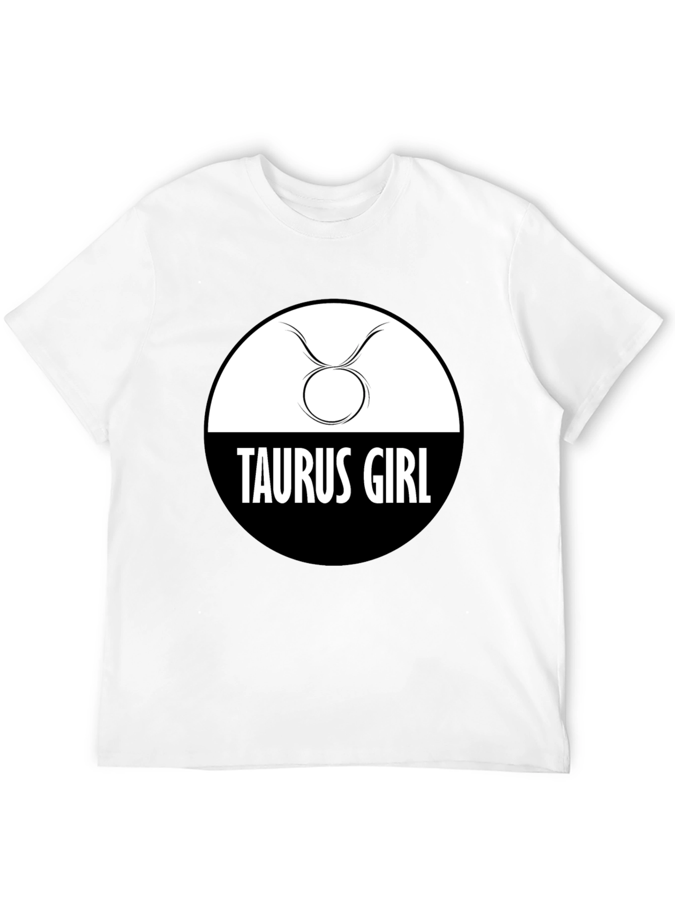 Black Taurus Girl Zodiac Sign Graphic Tee view 12