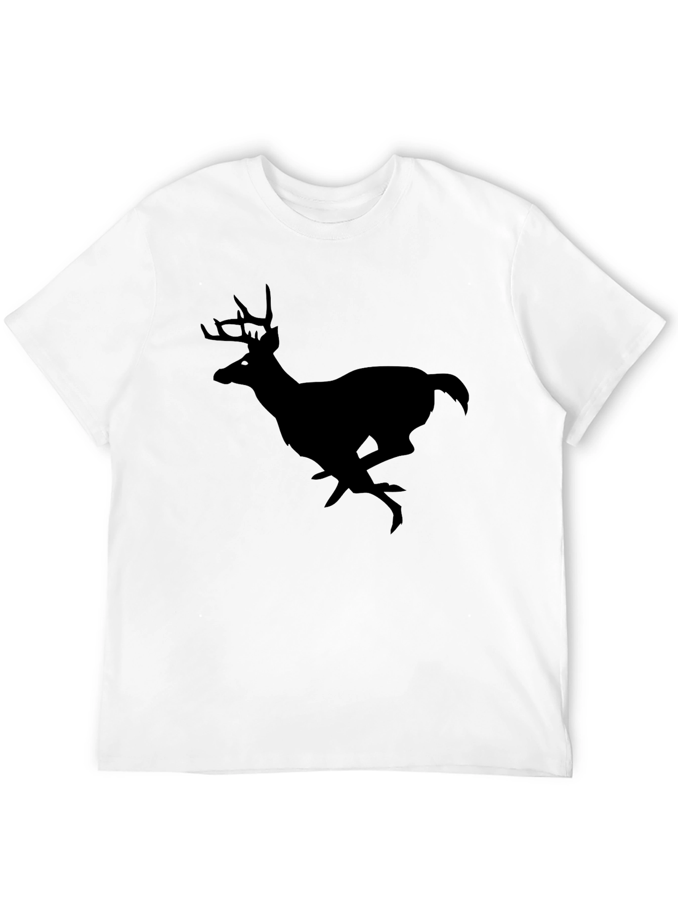 Black Black Deer Silhouette T-Shirt view 12