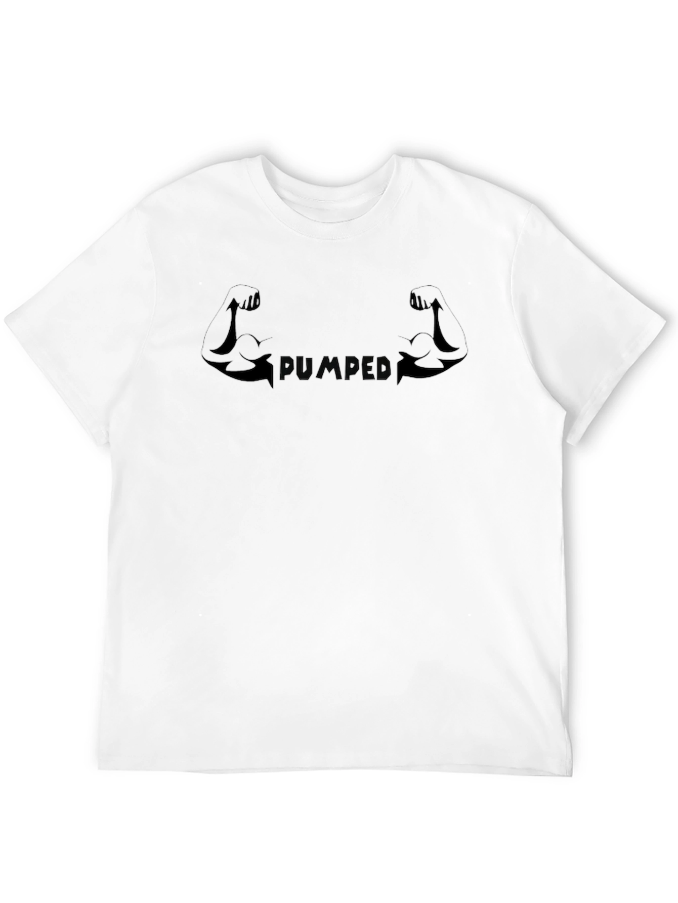 Black Pumped Muscle Graphic Tee - Black view 12