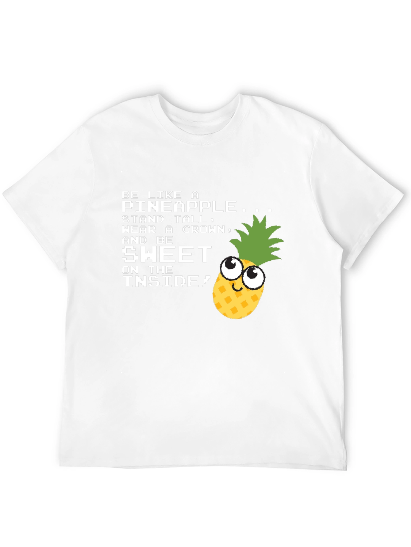 Black Be Like a Pineapple Funny Graphic T-Shirt view 12