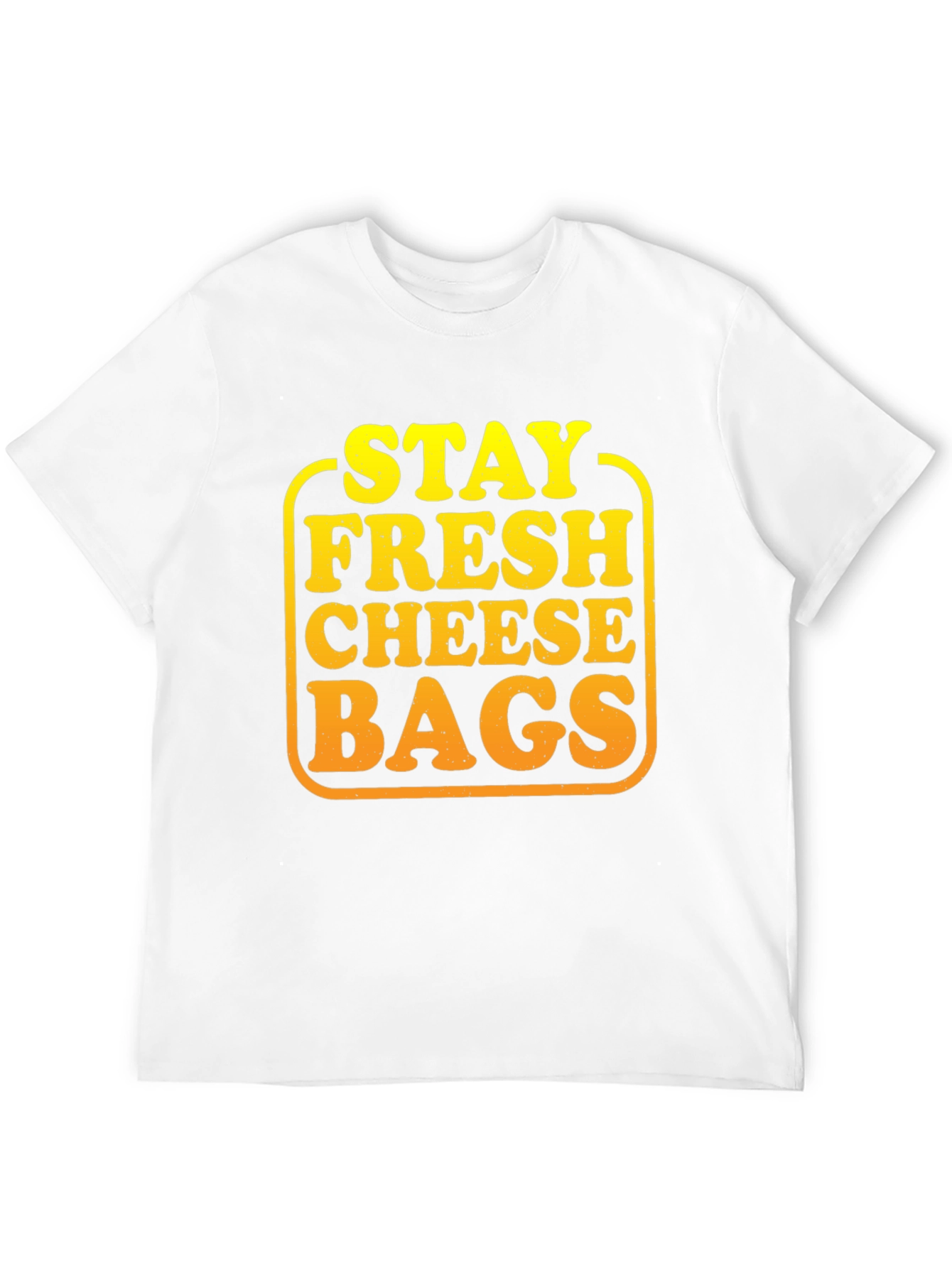 Black Stay Fresh Cheese Bags Graphic T-Shirt view 12