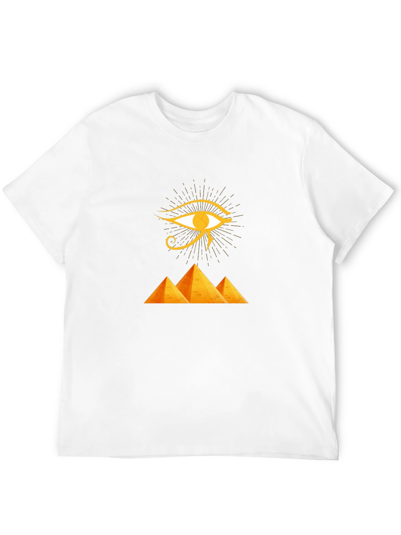 Black Eye of Ra Pyramid Black T-Shirt view 12
