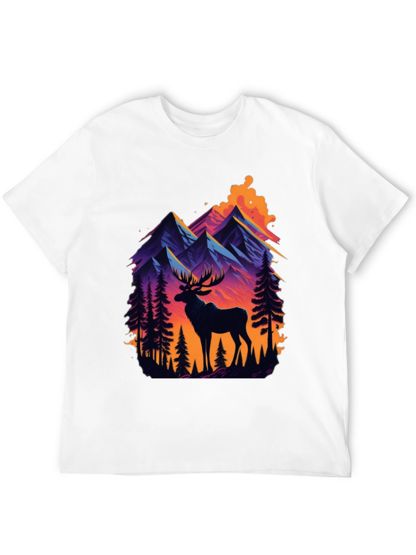 Black Mountain Moose Graphic Tee - Nature Inspired Style view 12