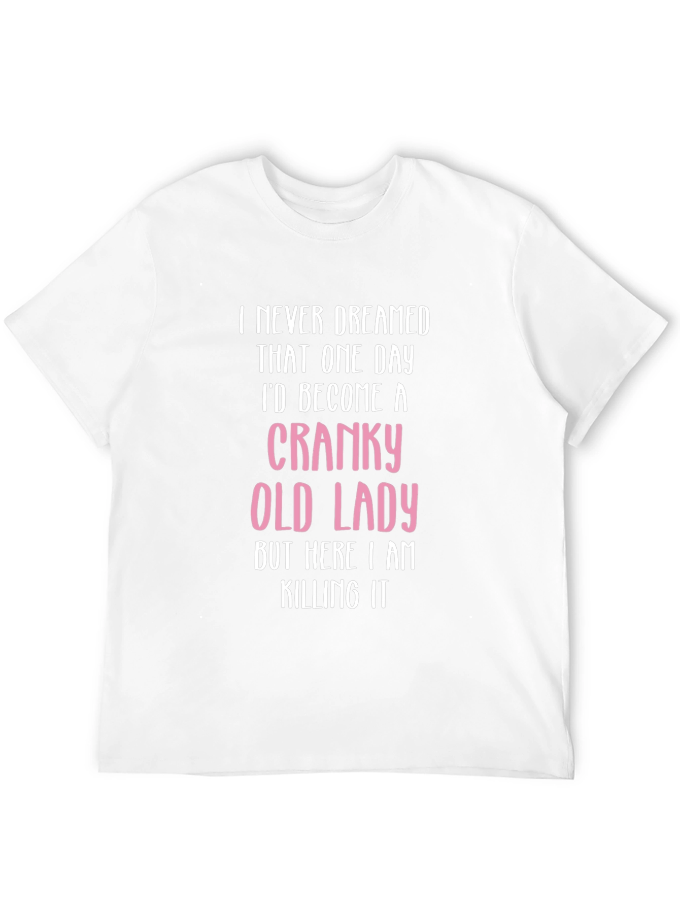 Black Cranky Old Lady T-Shirt - Funny Novelty Tee view 12