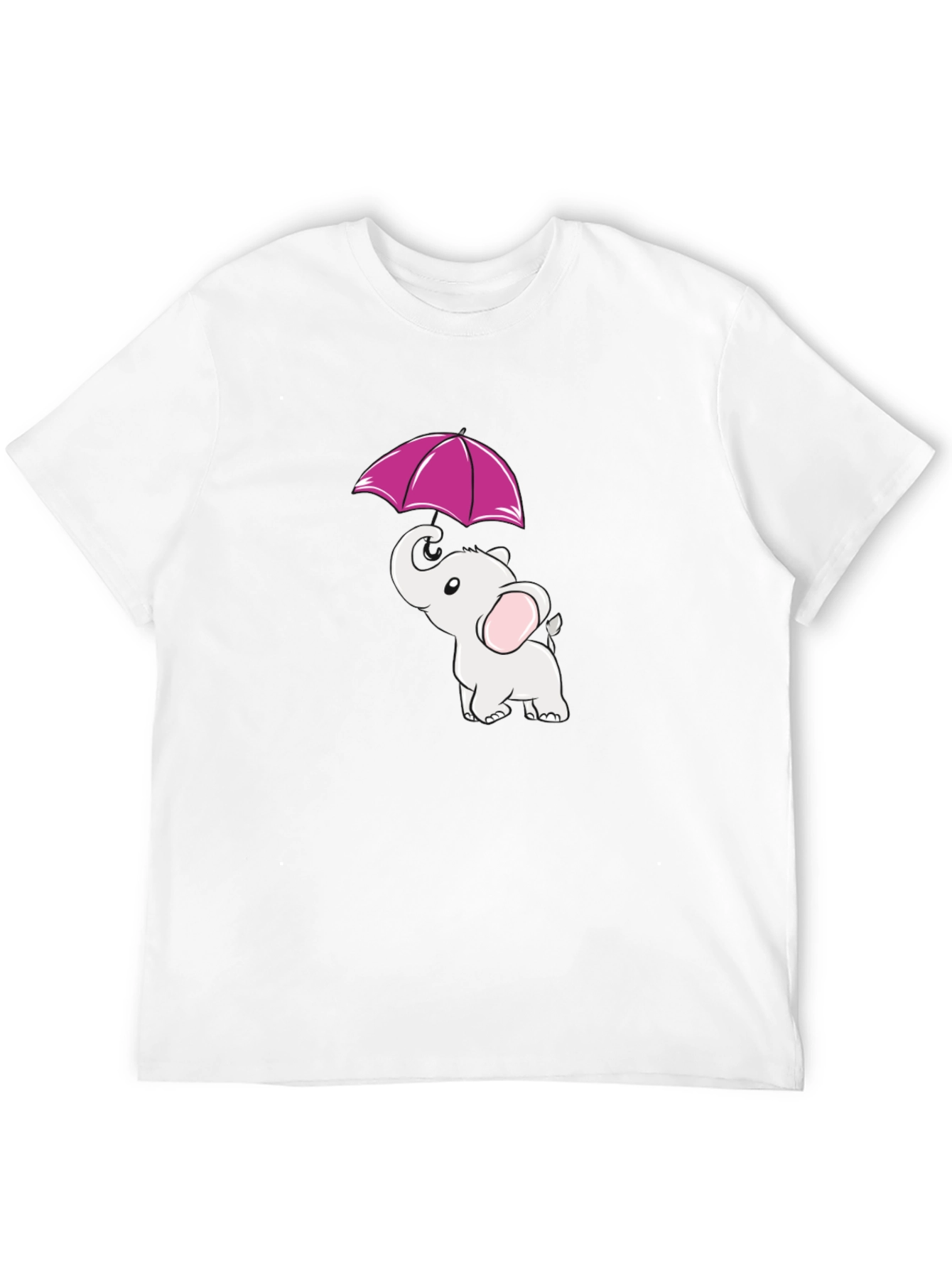 Black Elephant Umbrella Graphic Tee - Black view 12