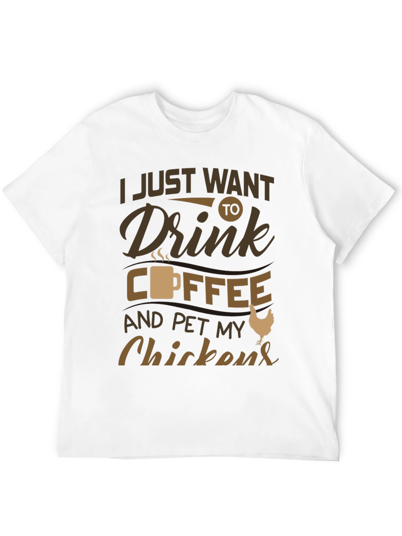 Black Coffee & Chickens Graphic T-Shirt - Relaxed Fit view 12