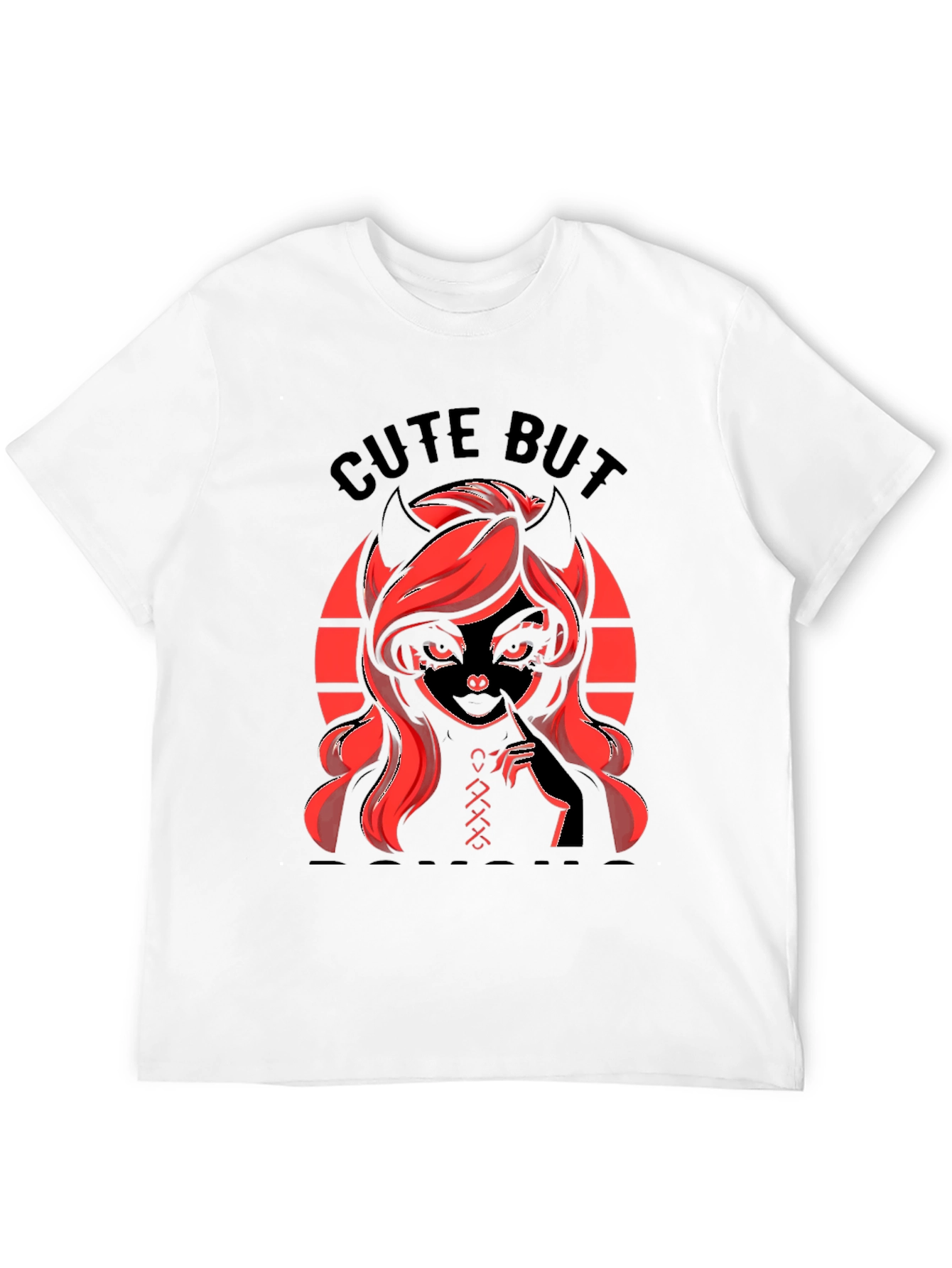 Black Cute But Devilish Graphic T-Shirt view 12