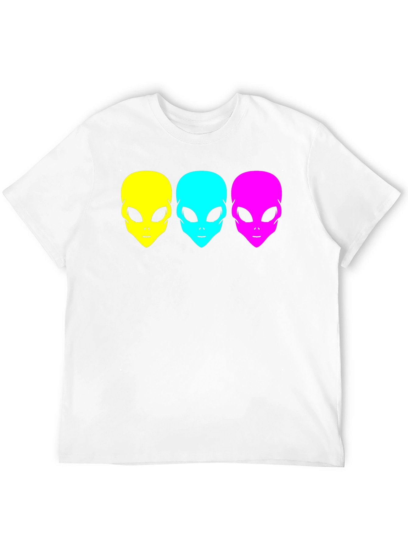 Black Alien Head Graphic Tee - Black Unisex T-Shirt view 12