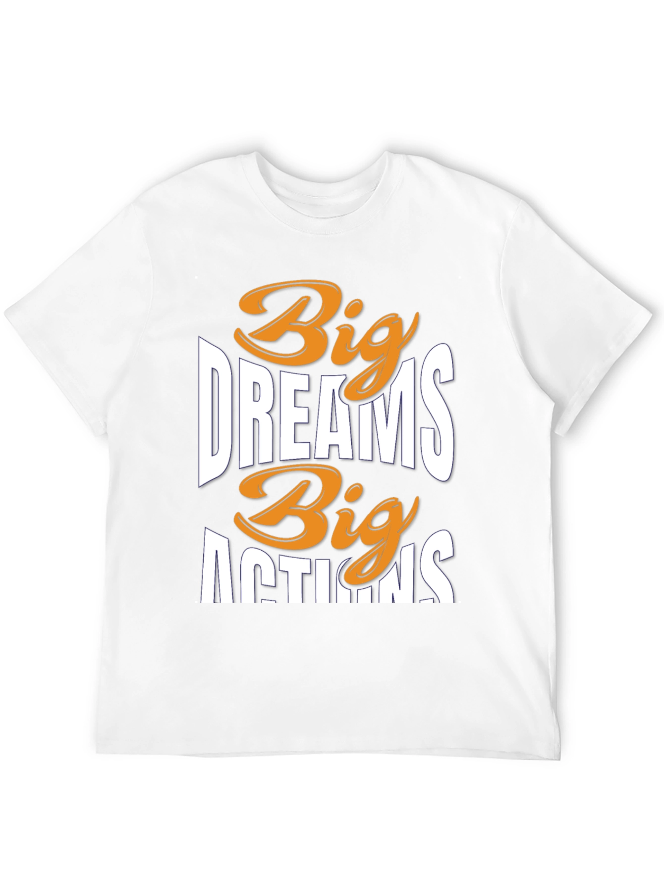 Black Big Dreams Big Actions Graphic Tee view 12