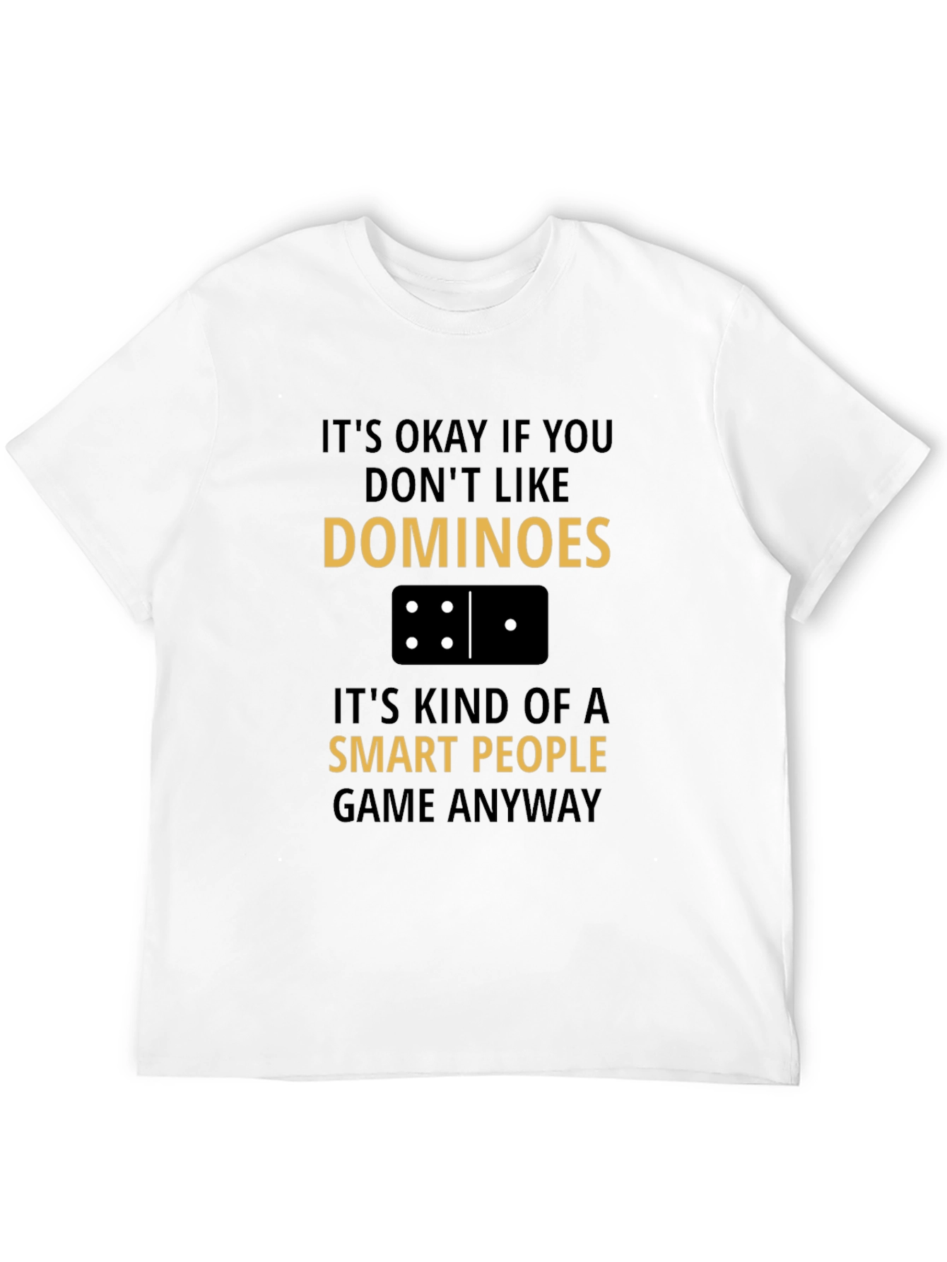 Black Dominoes Smart People T-Shirt view 12