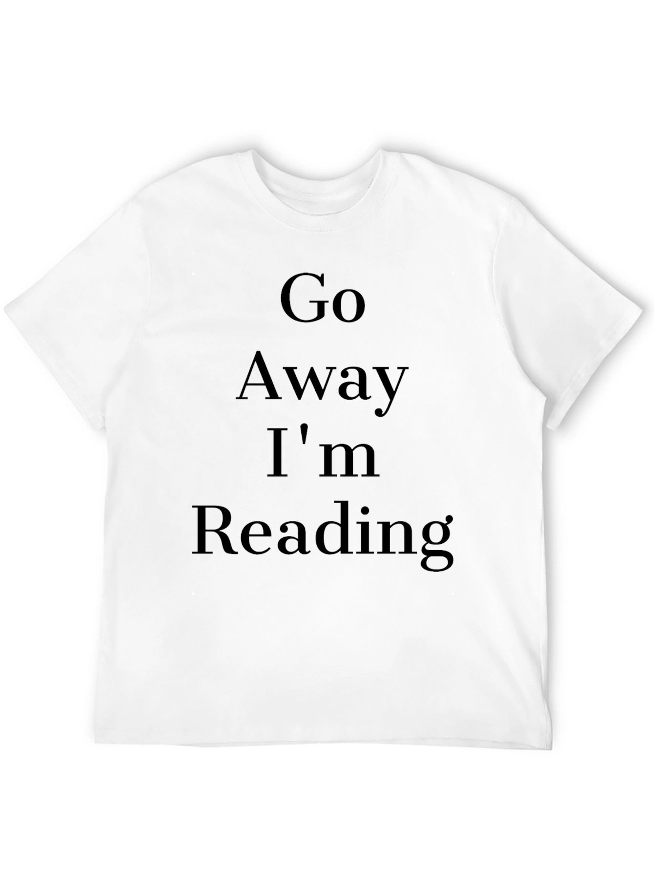 Black Go Away I'm Reading T-Shirt view 12