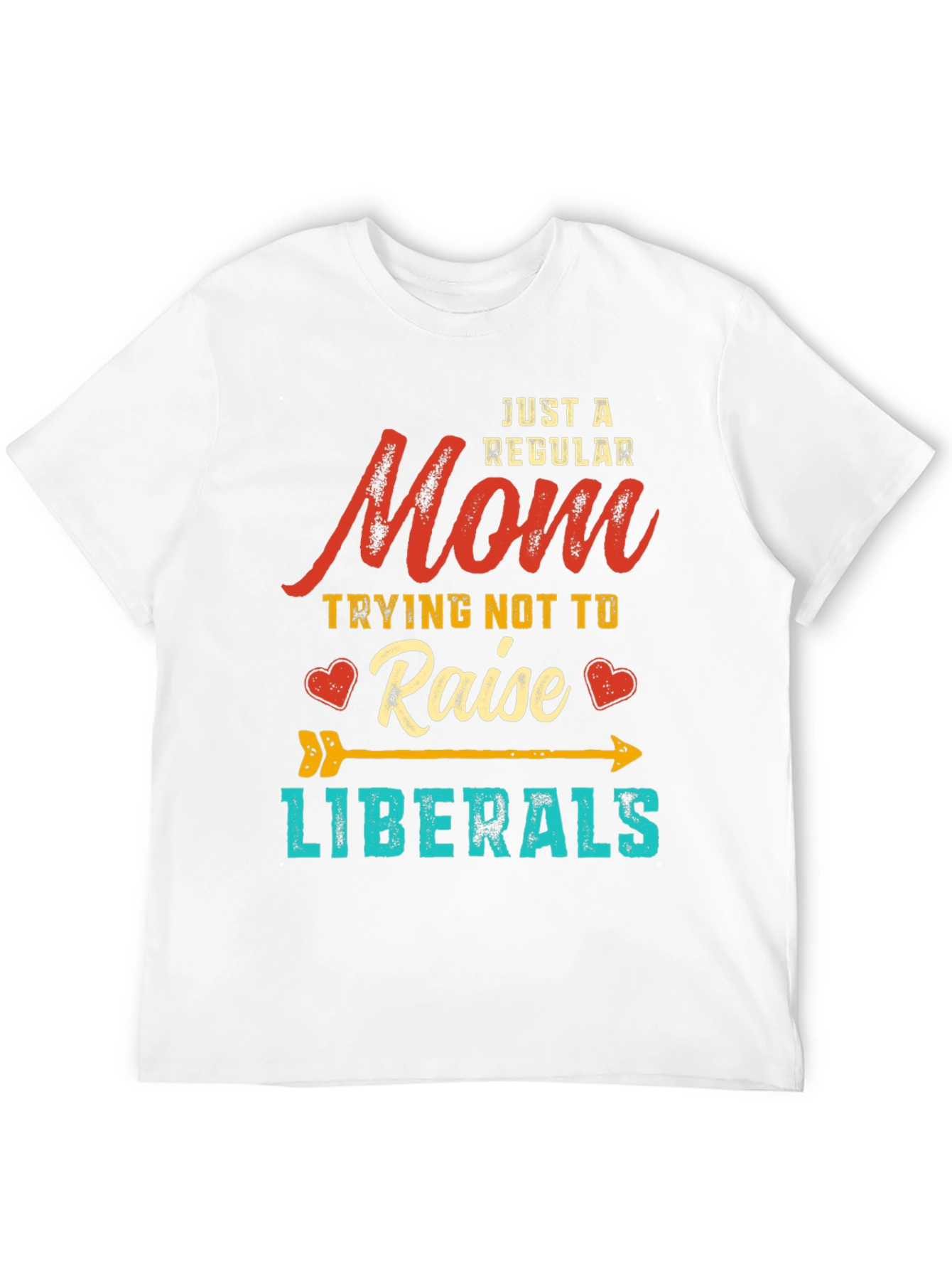 Black Mom Trying Not to Raise Liberals Graphic T-Shirt view 12