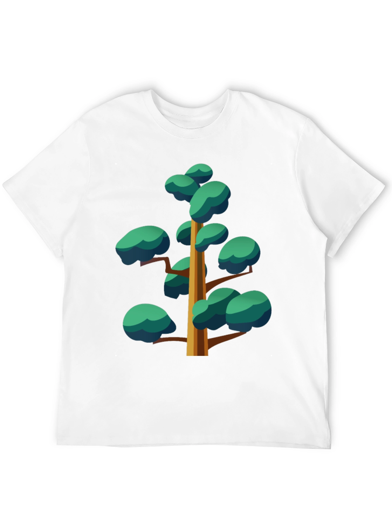 Black Cartoon Tree Graphic Black Tee view 12