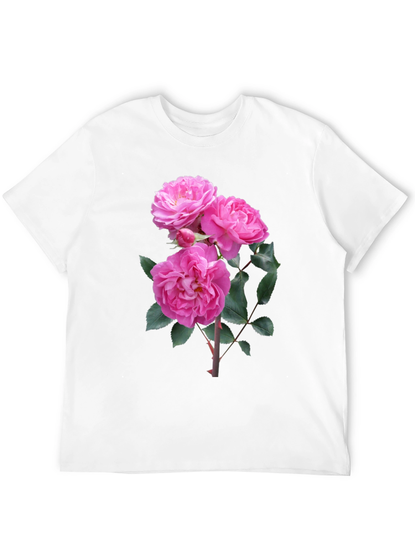 Black Floral Print Black T-Shirt view 12