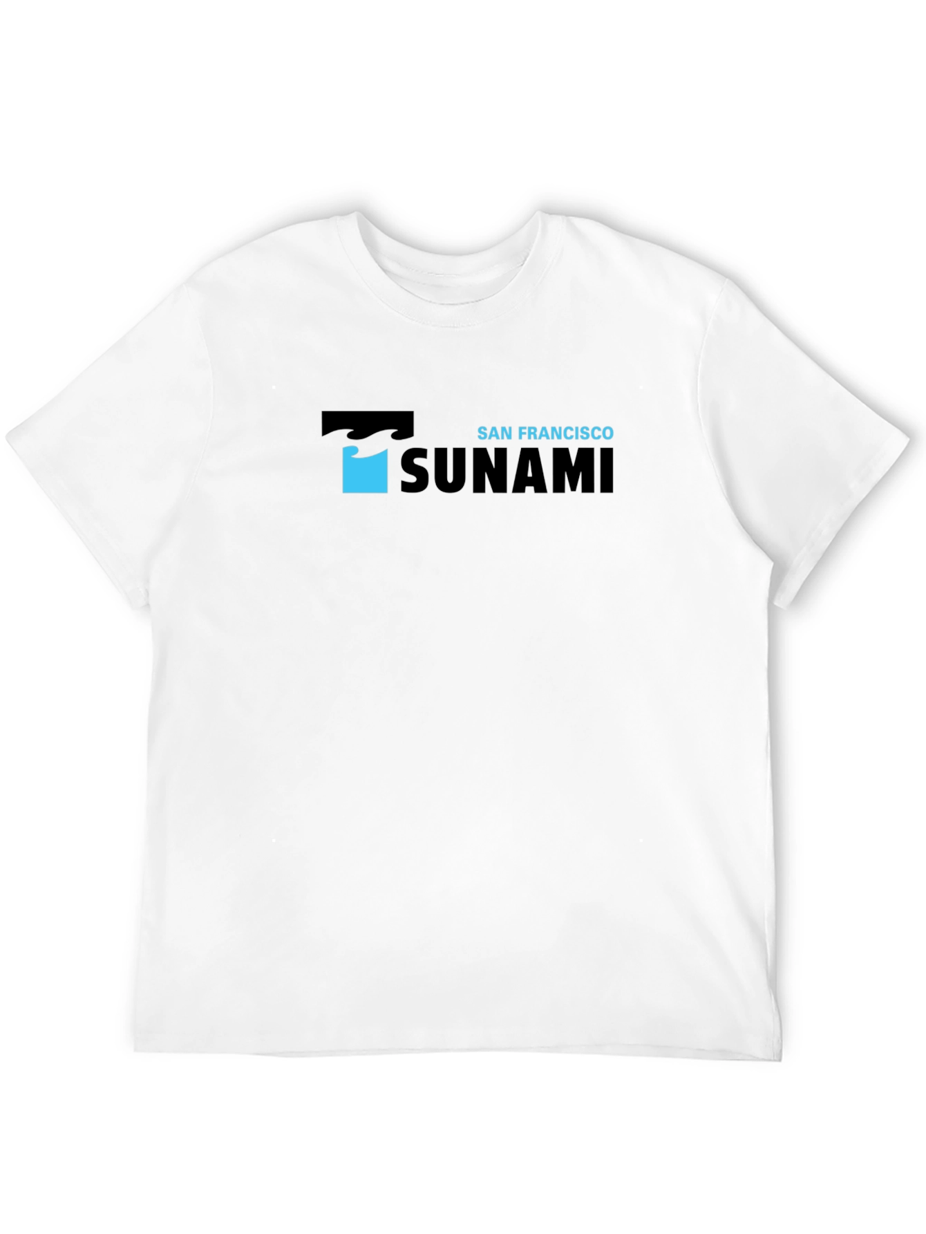Black San Francisco Tsunami Graphic Print Black T-Shirt view 12