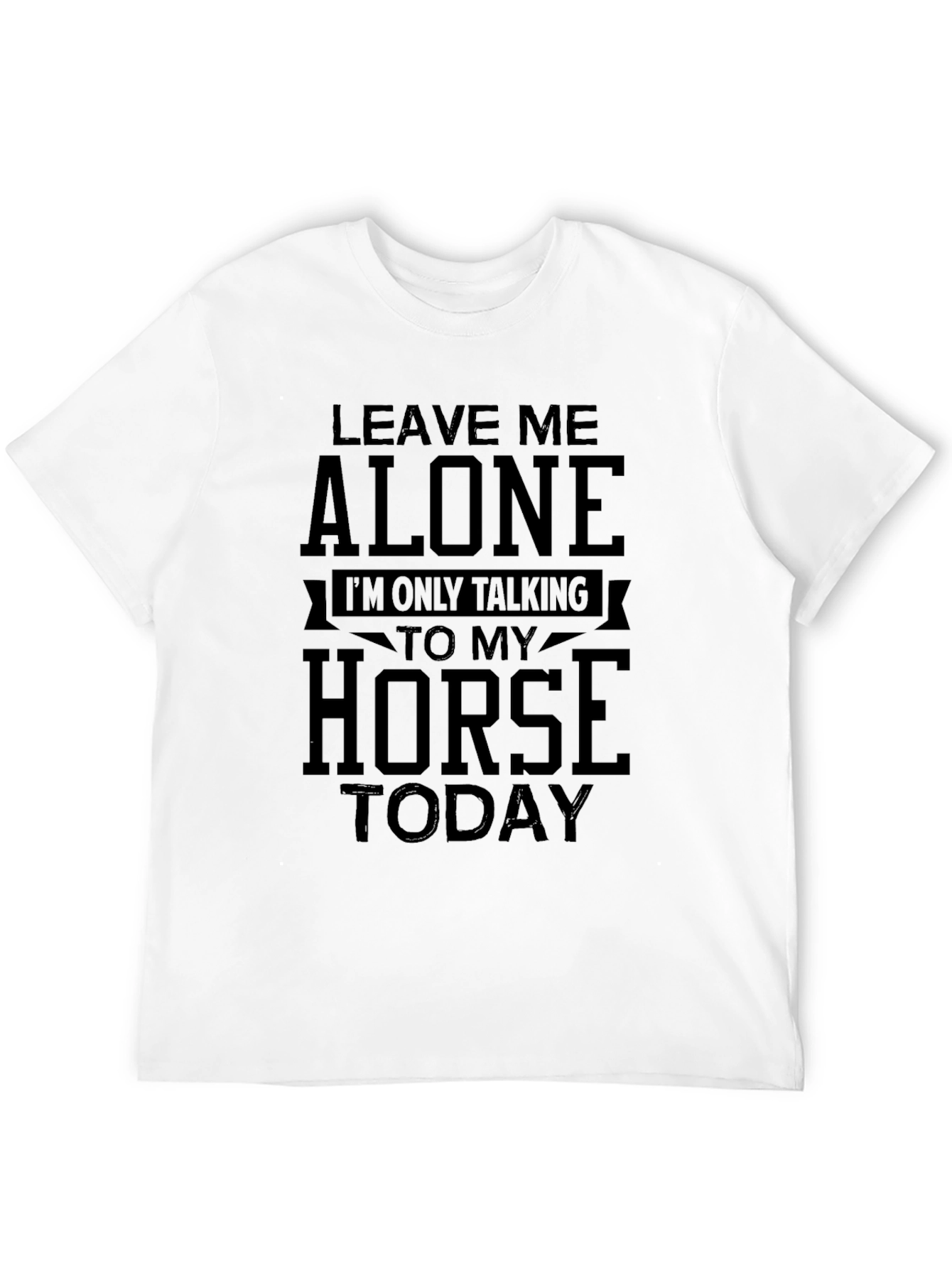 Black Horse Lover Graphic Tee - Leave Me Alone Today! view 12