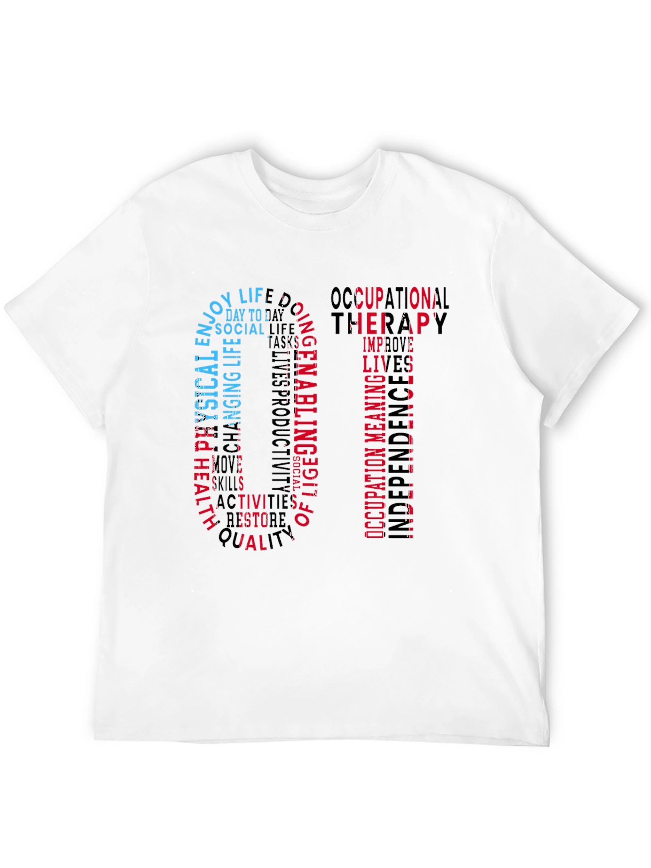 Occupational Therapy OT Word Art T-Shirt - 12