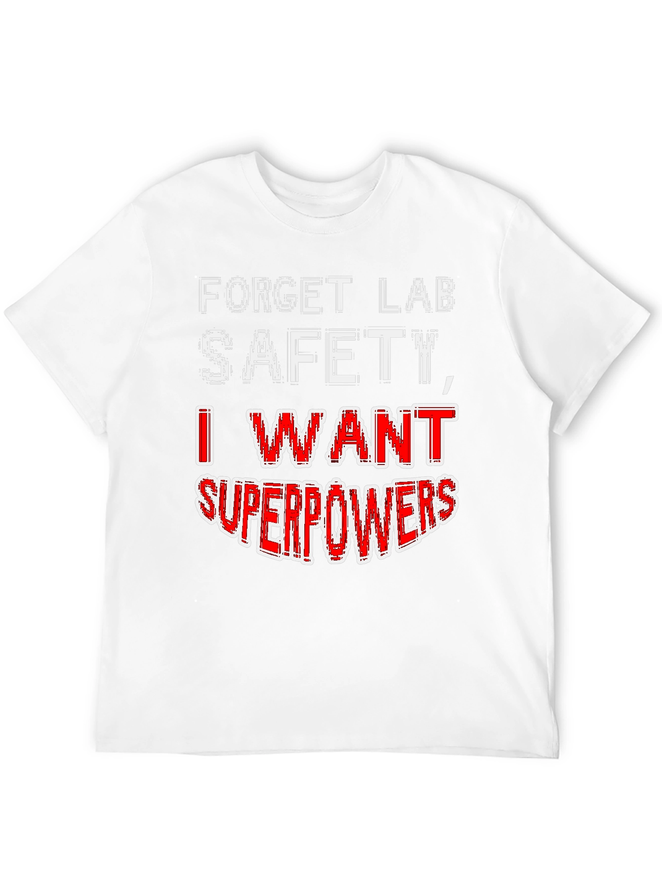 Black Forget Lab Safety Superpowers T-Shirt view 12