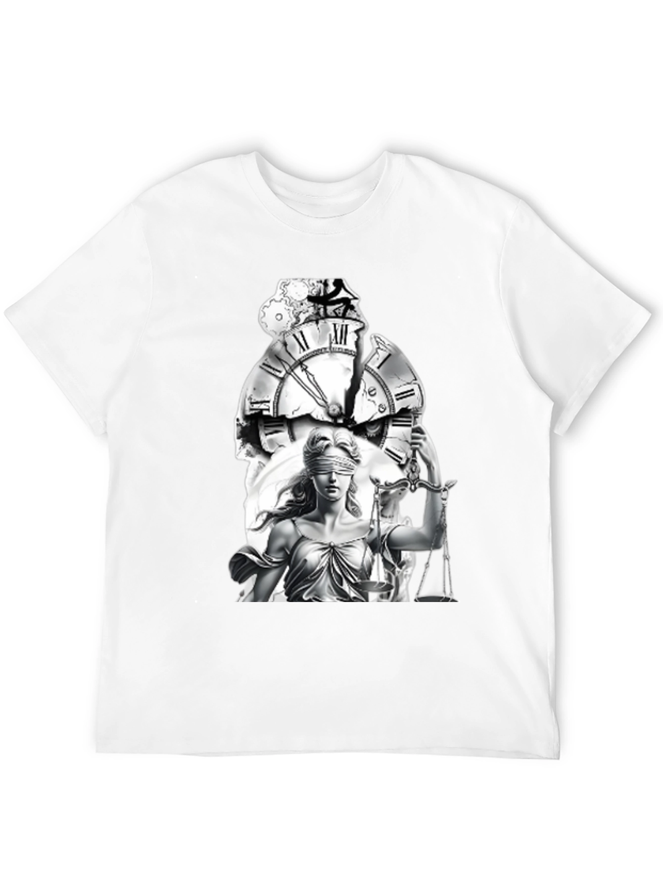 Black Justice & Time Graphic Tee - Unisex view 12